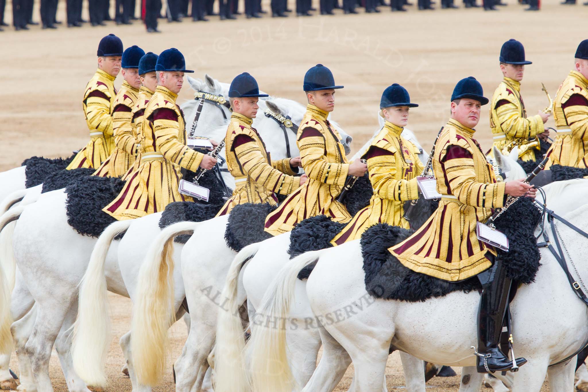 Trooping the Colour 2014.
Horse Guards Parade, Westminster,
London SW1A,

United Kingdom,
on 14 June 2014 at 12:02, image #847