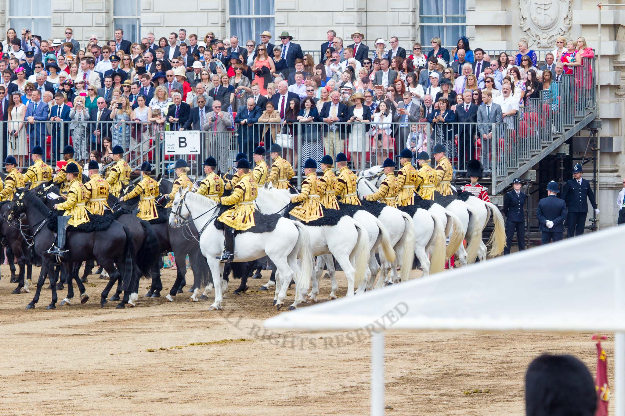 Trooping the Colour 2014.
Horse Guards Parade, Westminster,
London SW1A,

United Kingdom,
on 14 June 2014 at 12:03, image #852