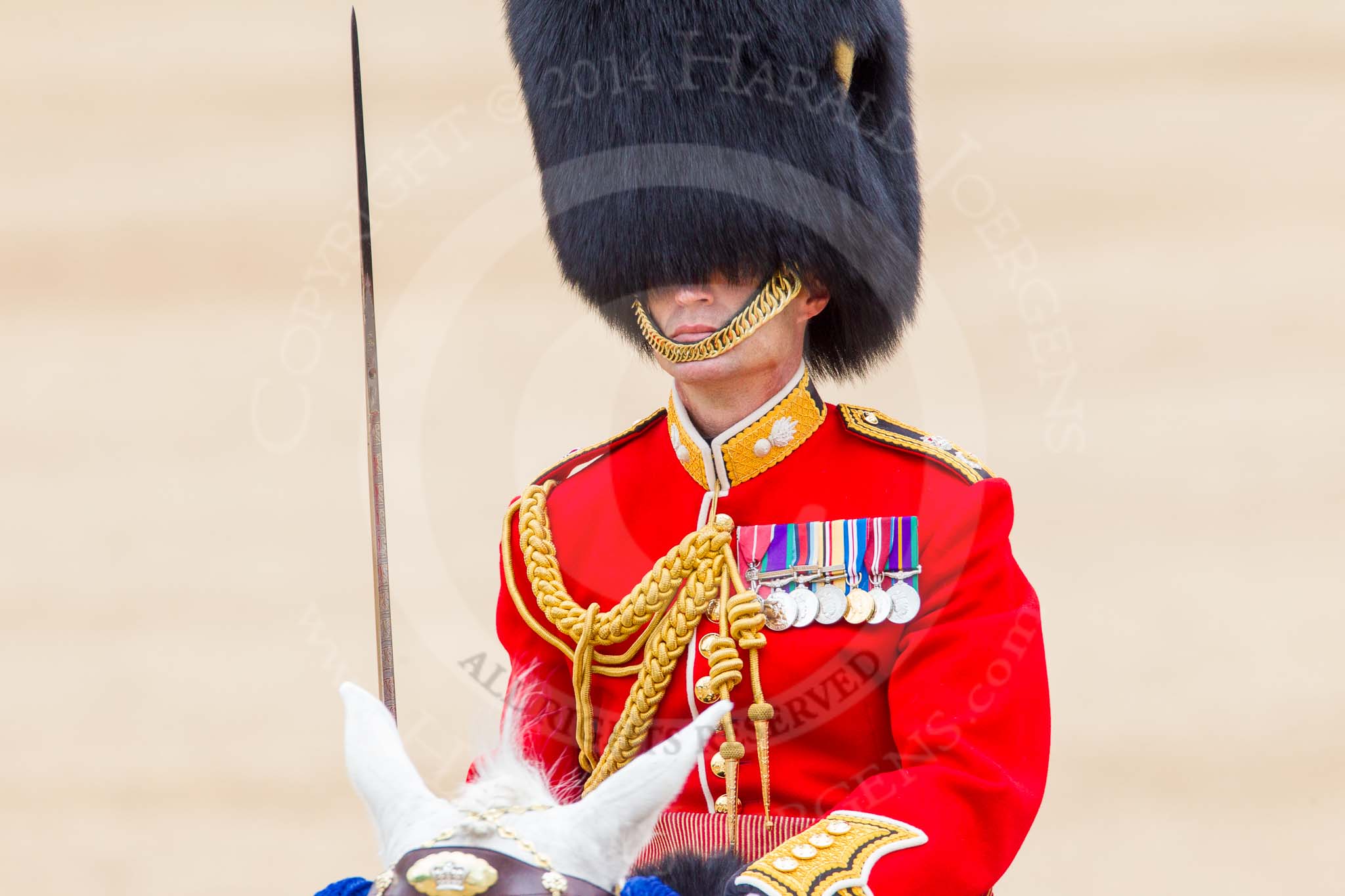 Trooping the Colour 2014.
Horse Guards Parade, Westminster,
London SW1A,

United Kingdom,
on 14 June 2014 at 12:10, image #881