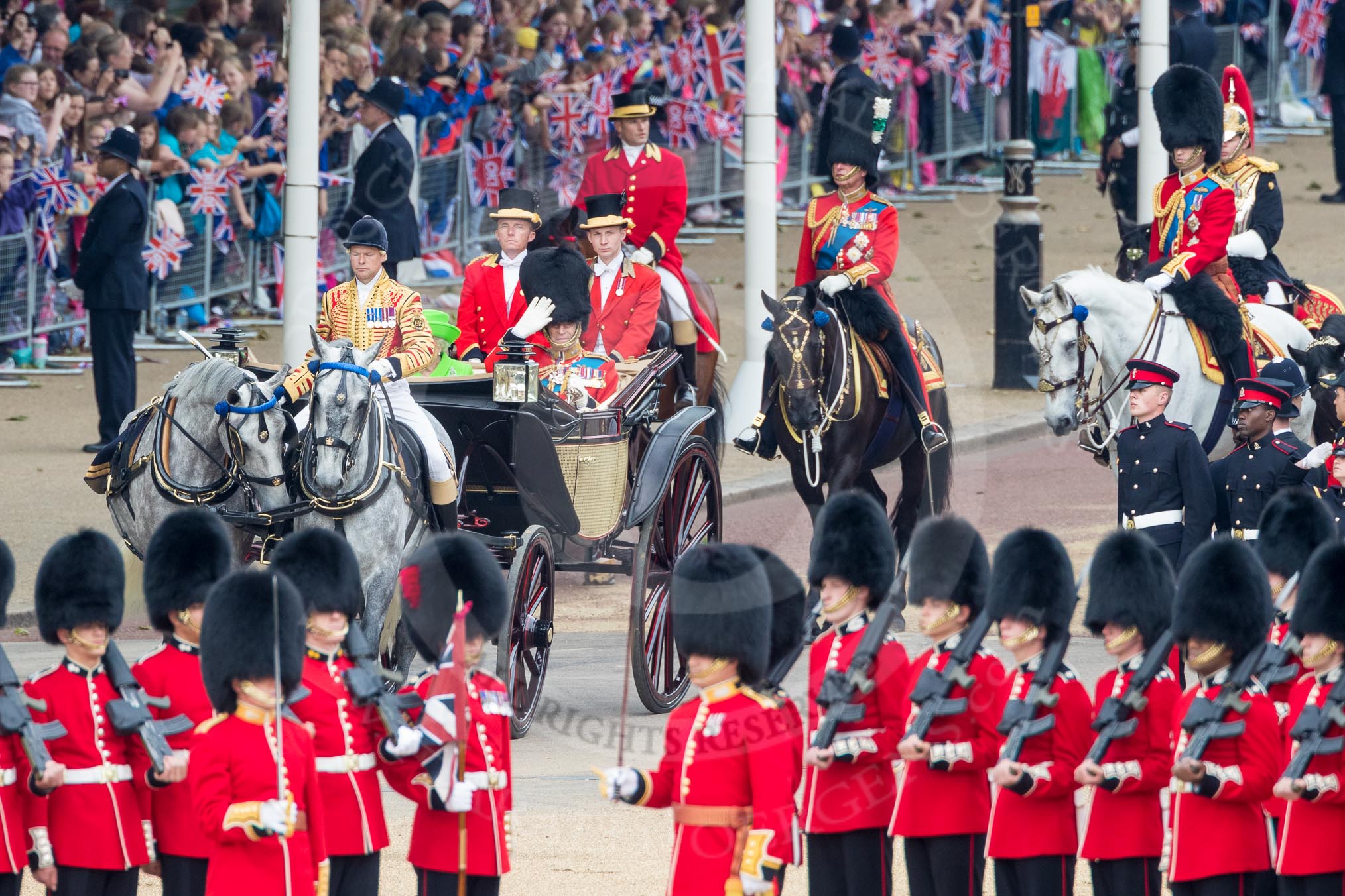 Trooping the Colour 2016.
Horse Guards Parade, Westminster,
London SW1A,
London,
United Kingdom,
on 11 June 2016 at 10:59, image #313