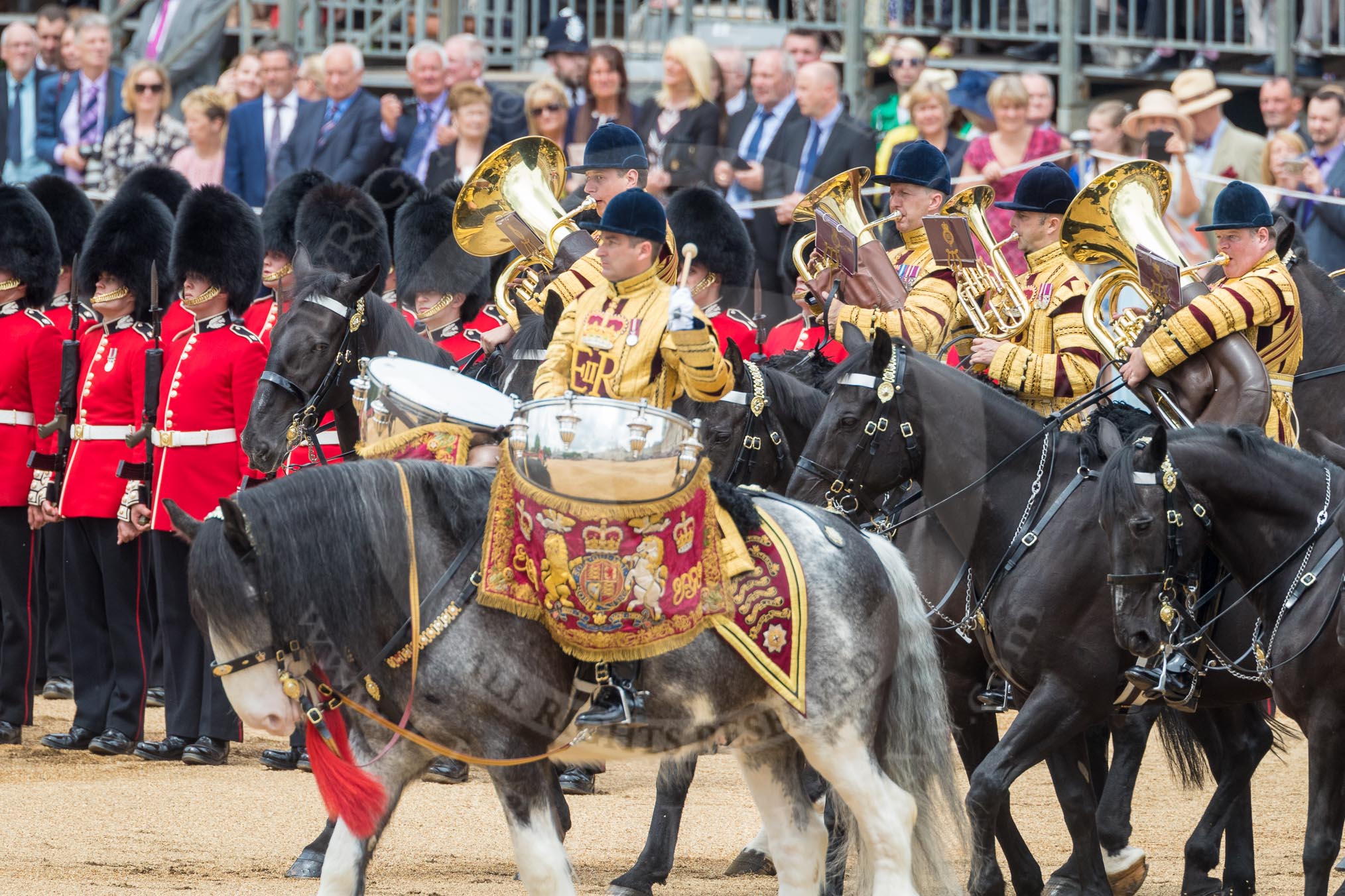 Trooping the Colour 2016.
Horse Guards Parade, Westminster,
London SW1A,
London,
United Kingdom,
on 11 June 2016 at 11:54, image #735