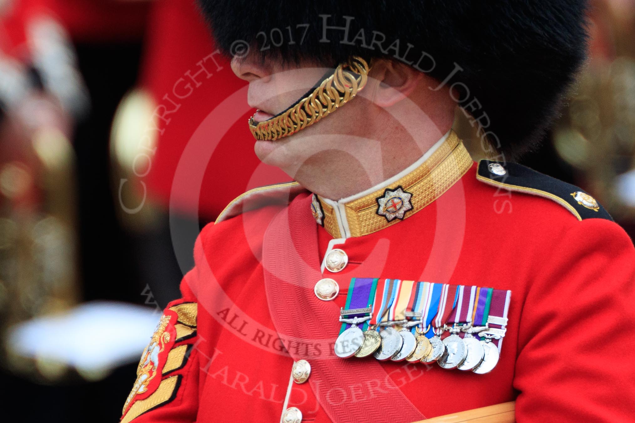 during The Colonel's Review {iptcyear4} (final rehearsal for Trooping the Colour, The Queen's Birthday Parade)  at Horse Guards Parade, Westminster, London, 2 June 2018, 10:21.