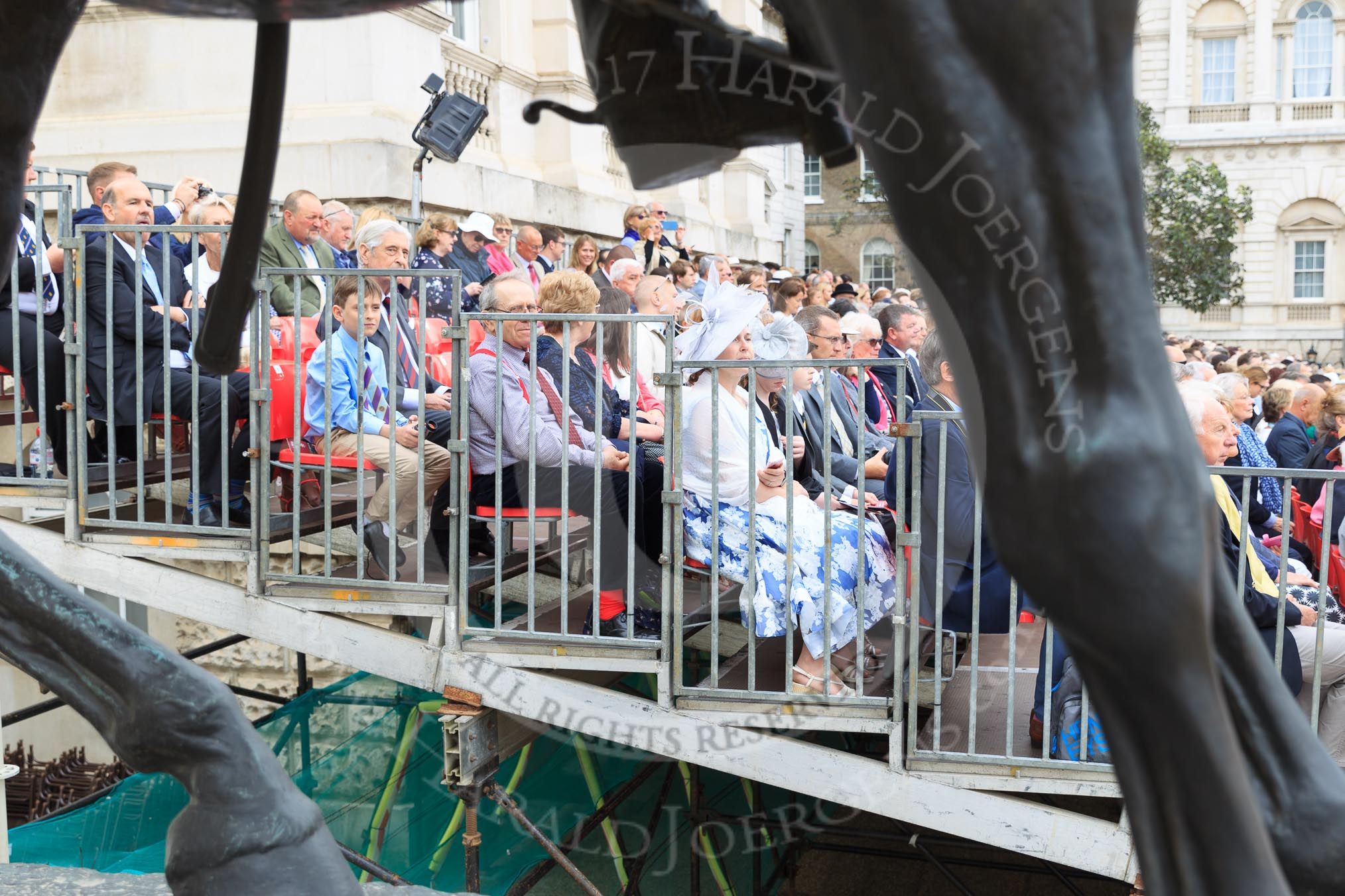 during The Colonel's Review {iptcyear4} (final rehearsal for Trooping the Colour, The Queen's Birthday Parade)  at Horse Guards Parade, Westminster, London, 2 June 2018, 10:42.