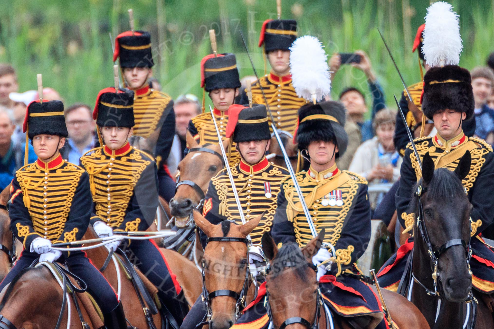 during The Colonel's Review {iptcyear4} (final rehearsal for Trooping the Colour, The Queen's Birthday Parade)  at Horse Guards Parade, Westminster, London, 2 June 2018, 10:46.