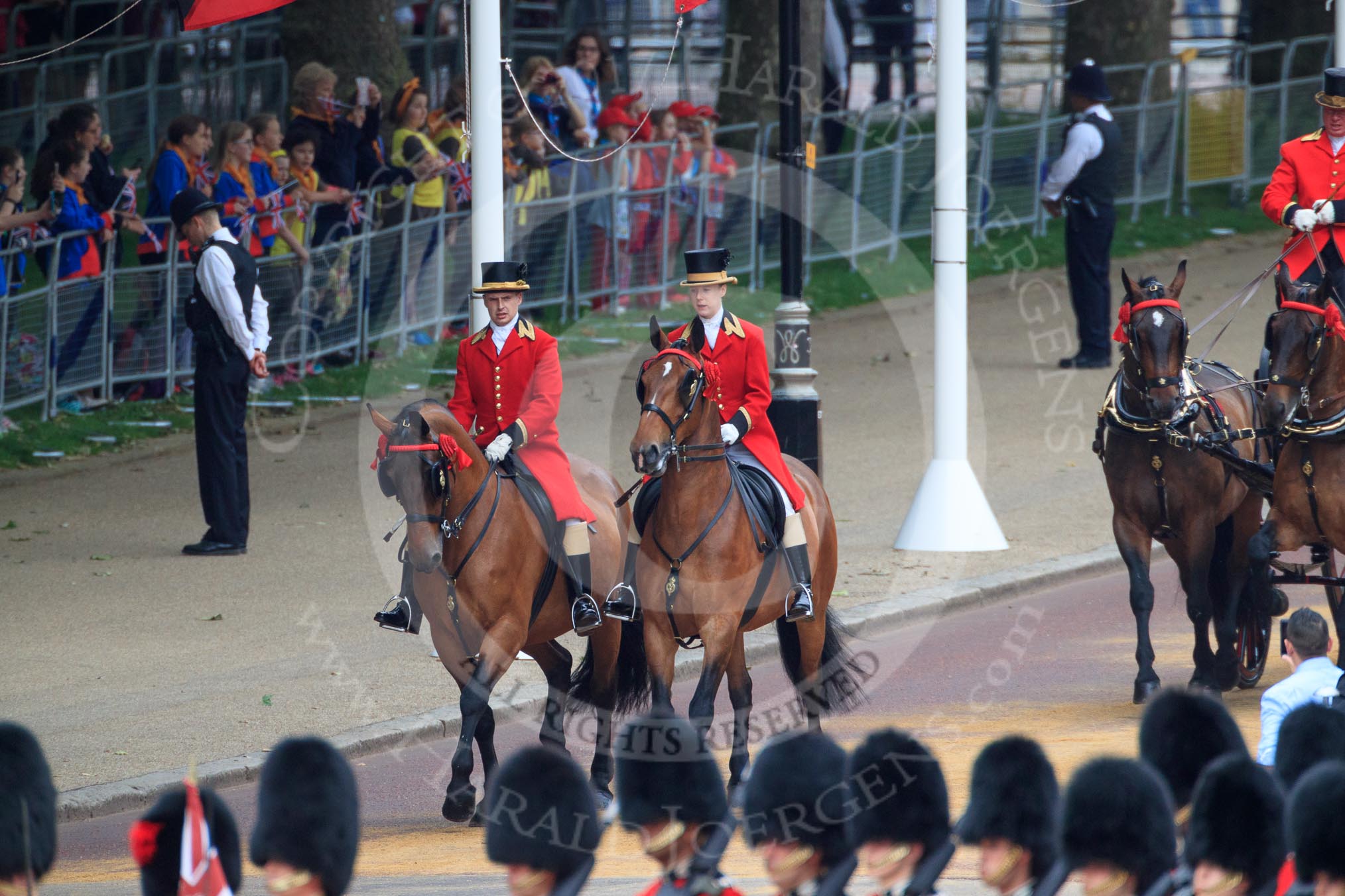 during The Colonel's Review {iptcyear4} (final rehearsal for Trooping the Colour, The Queen's Birthday Parade)  at Horse Guards Parade, Westminster, London, 2 June 2018, 10:49.