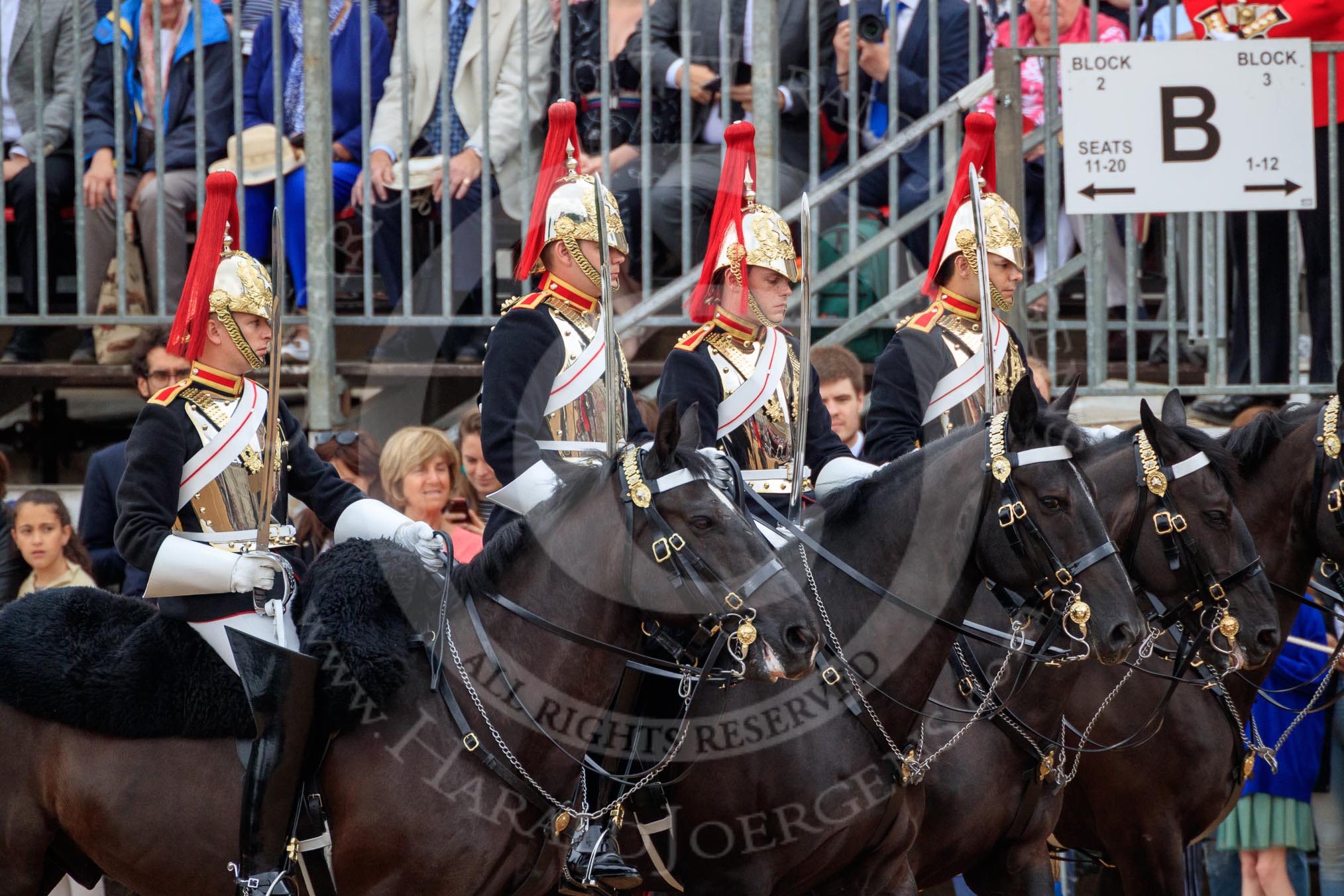 during The Colonel's Review {iptcyear4} (final rehearsal for Trooping the Colour, The Queen's Birthday Parade)  at Horse Guards Parade, Westminster, London, 2 June 2018, 10:57.