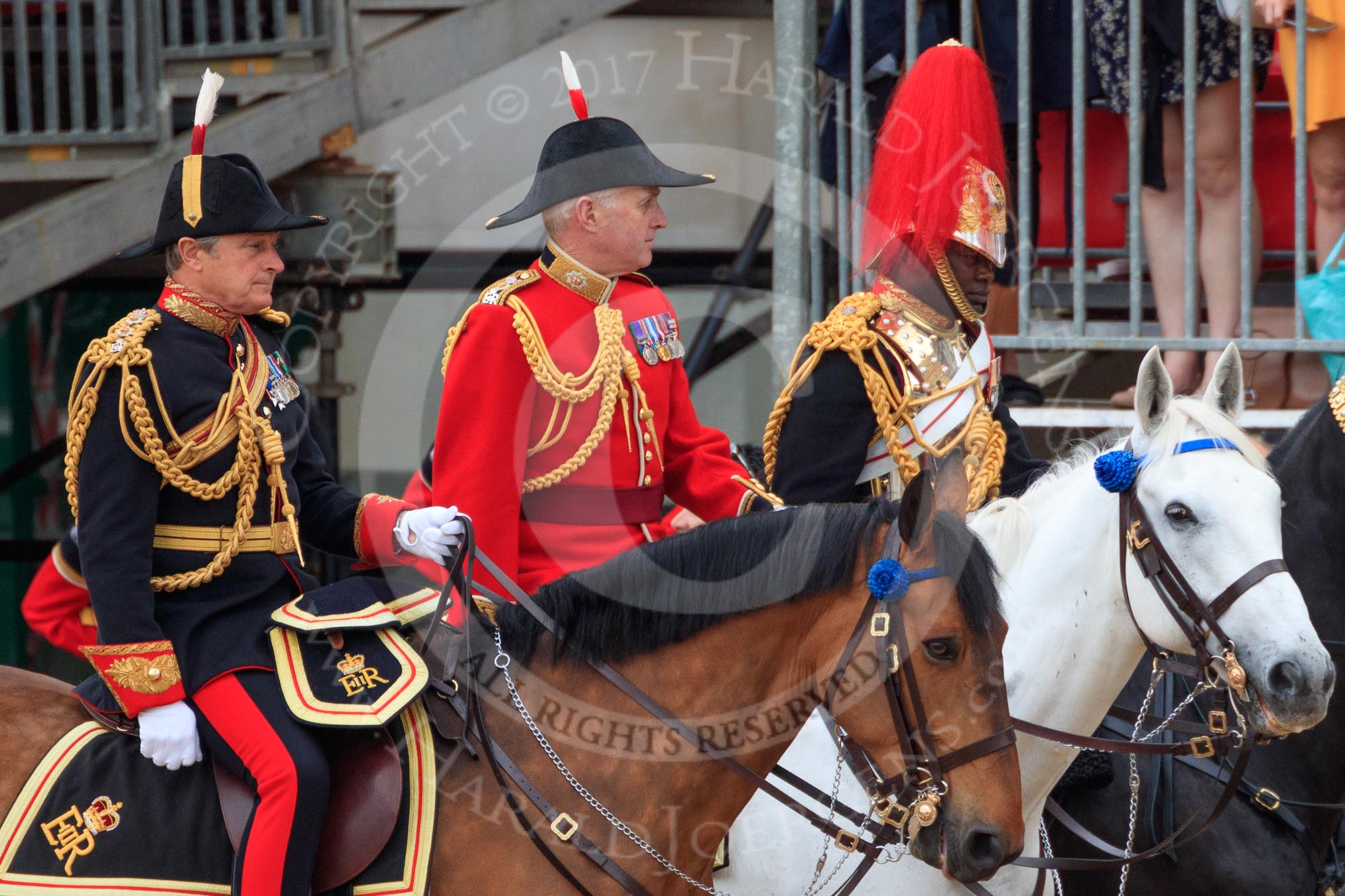 during The Colonel's Review {iptcyear4} (final rehearsal for Trooping the Colour, The Queen's Birthday Parade)  at Horse Guards Parade, Westminster, London, 2 June 2018, 10:59.