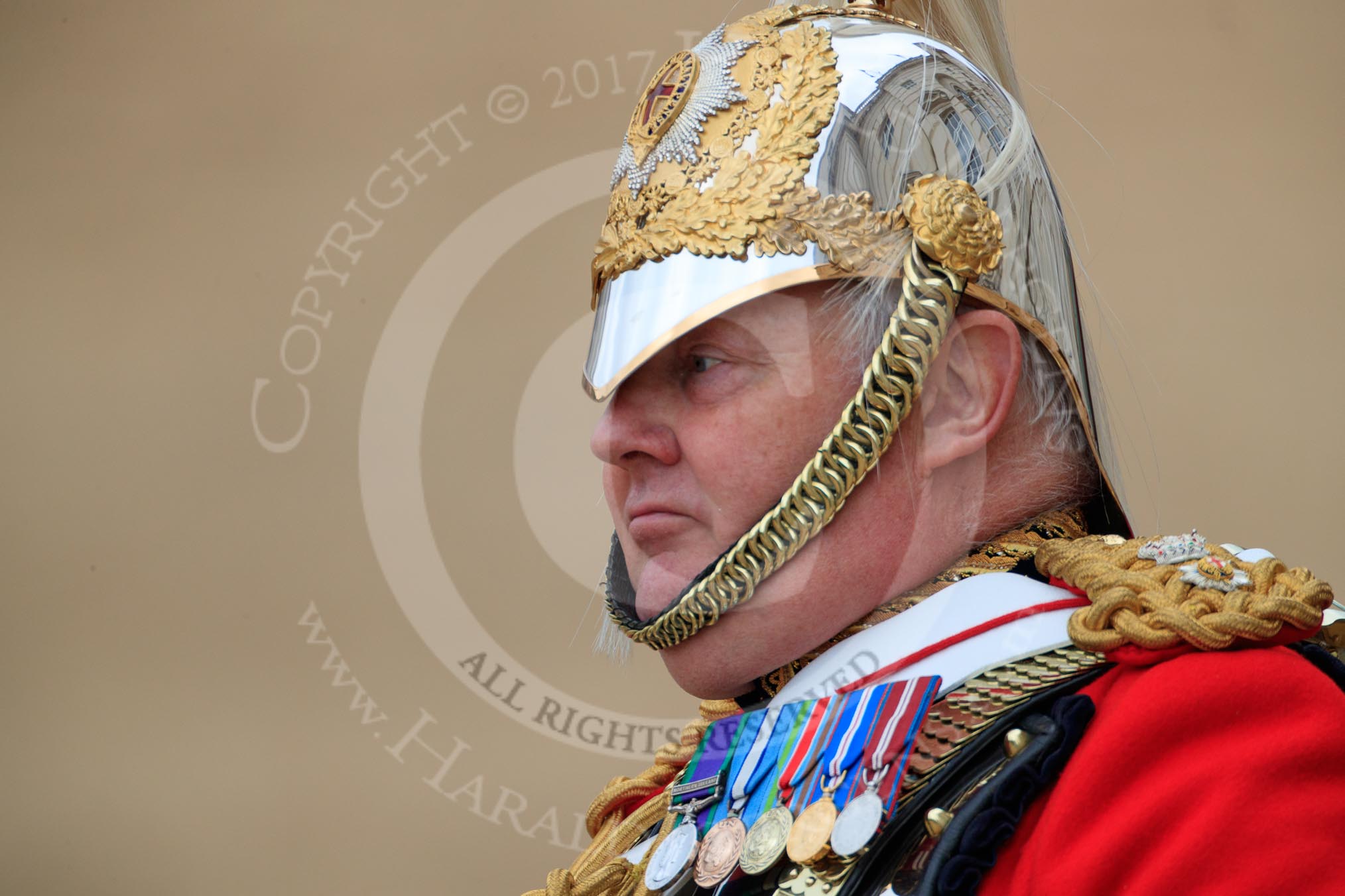 during The Colonel's Review {iptcyear4} (final rehearsal for Trooping the Colour, The Queen's Birthday Parade)  at Horse Guards Parade, Westminster, London, 2 June 2018, 11:01.