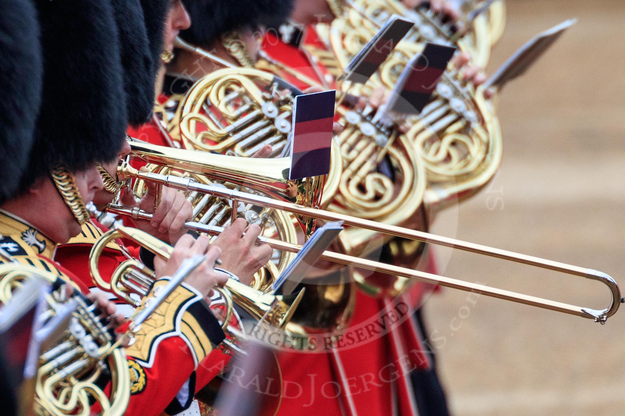 during The Colonel's Review {iptcyear4} (final rehearsal for Trooping the Colour, The Queen's Birthday Parade)  at Horse Guards Parade, Westminster, London, 2 June 2018, 11:09.