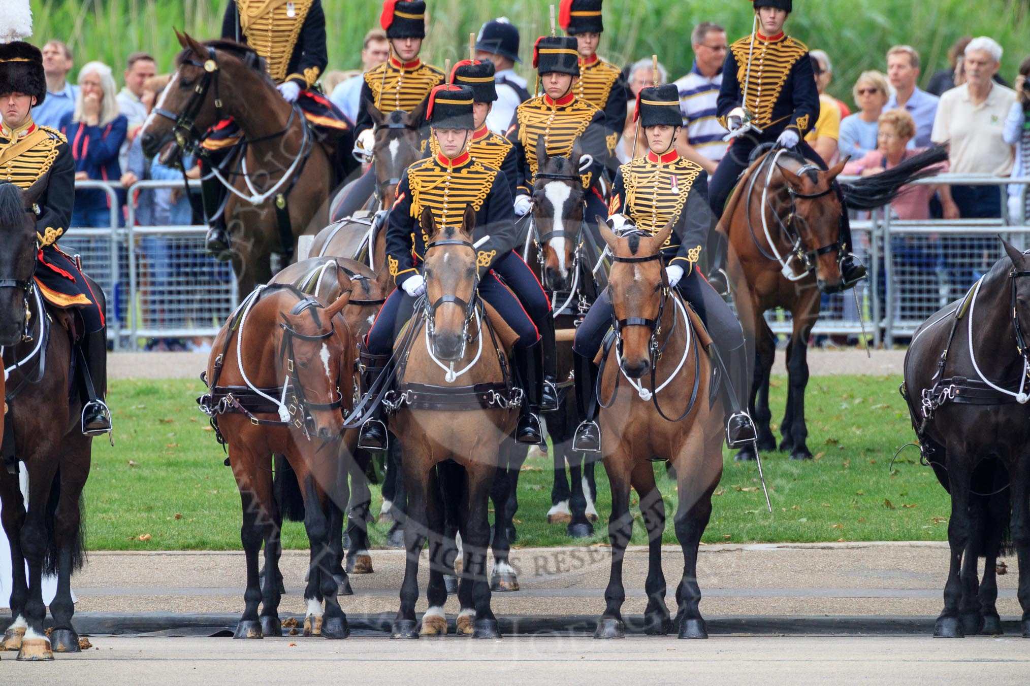 during The Colonel's Review {iptcyear4} (final rehearsal for Trooping the Colour, The Queen's Birthday Parade)  at Horse Guards Parade, Westminster, London, 2 June 2018, 11:24.