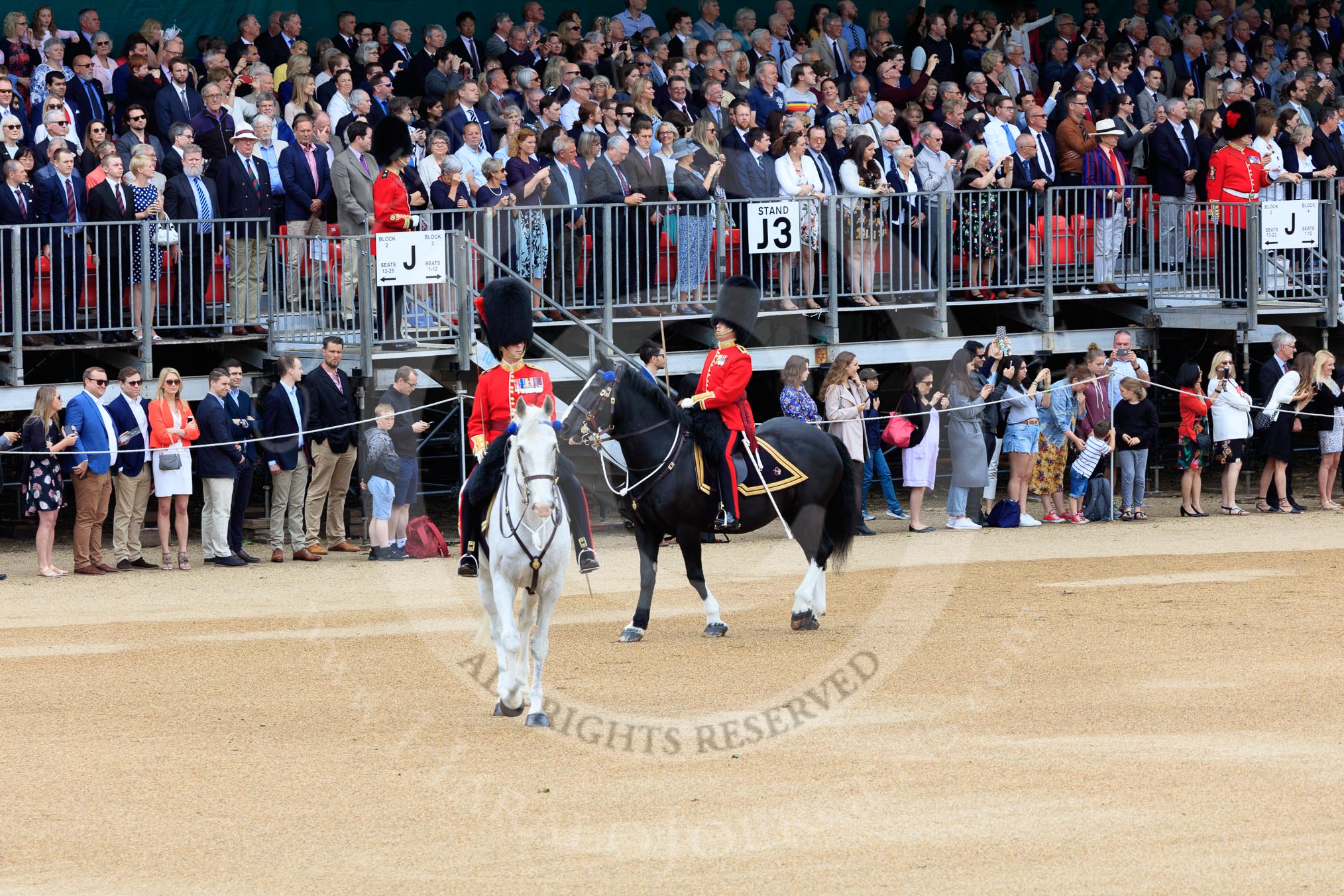 during The Colonel's Review {iptcyear4} (final rehearsal for Trooping the Colour, The Queen's Birthday Parade)  at Horse Guards Parade, Westminster, London, 2 June 2018, 11:34.