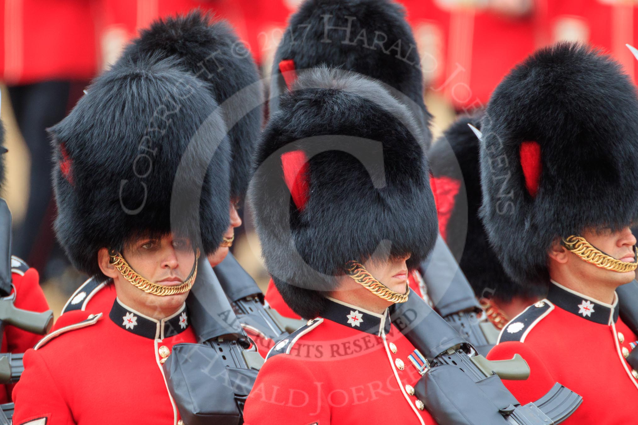 during The Colonel's Review {iptcyear4} (final rehearsal for Trooping the Colour, The Queen's Birthday Parade)  at Horse Guards Parade, Westminster, London, 2 June 2018, 11:36.