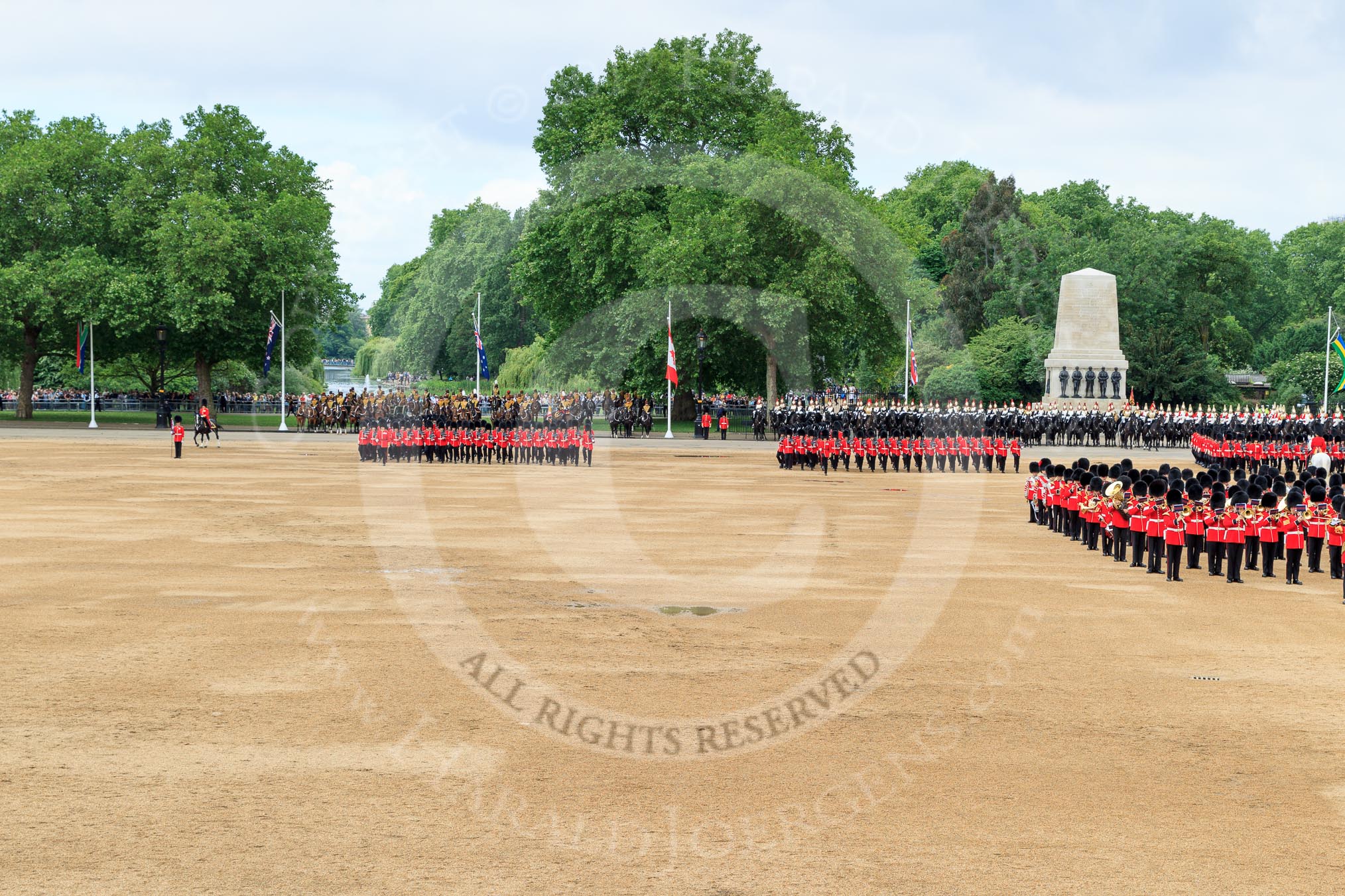 during The Colonel's Review {iptcyear4} (final rehearsal for Trooping the Colour, The Queen's Birthday Parade)  at Horse Guards Parade, Westminster, London, 2 June 2018, 11:52.