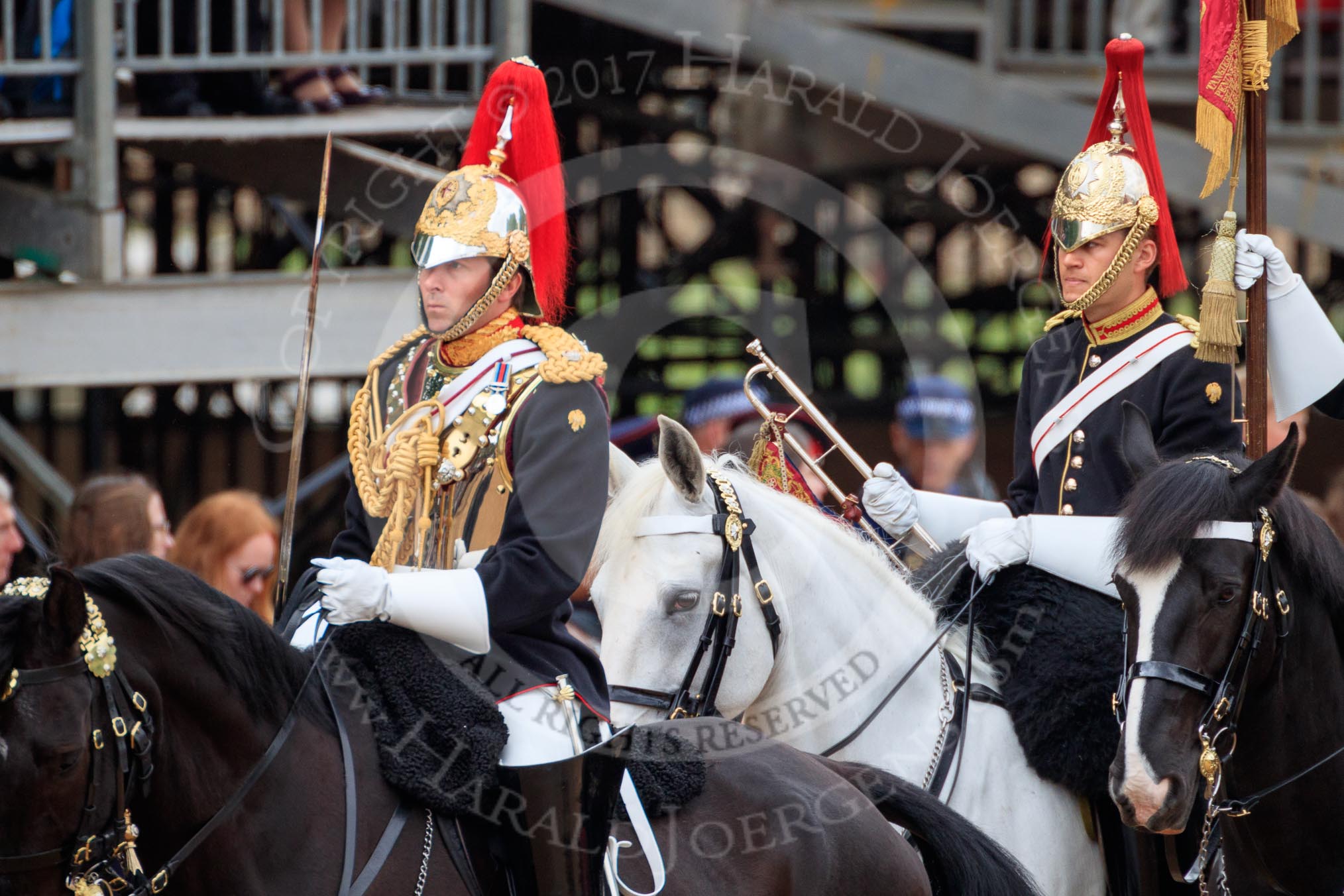 during The Colonel's Review {iptcyear4} (final rehearsal for Trooping the Colour, The Queen's Birthday Parade)  at Horse Guards Parade, Westminster, London, 2 June 2018, 11:57.