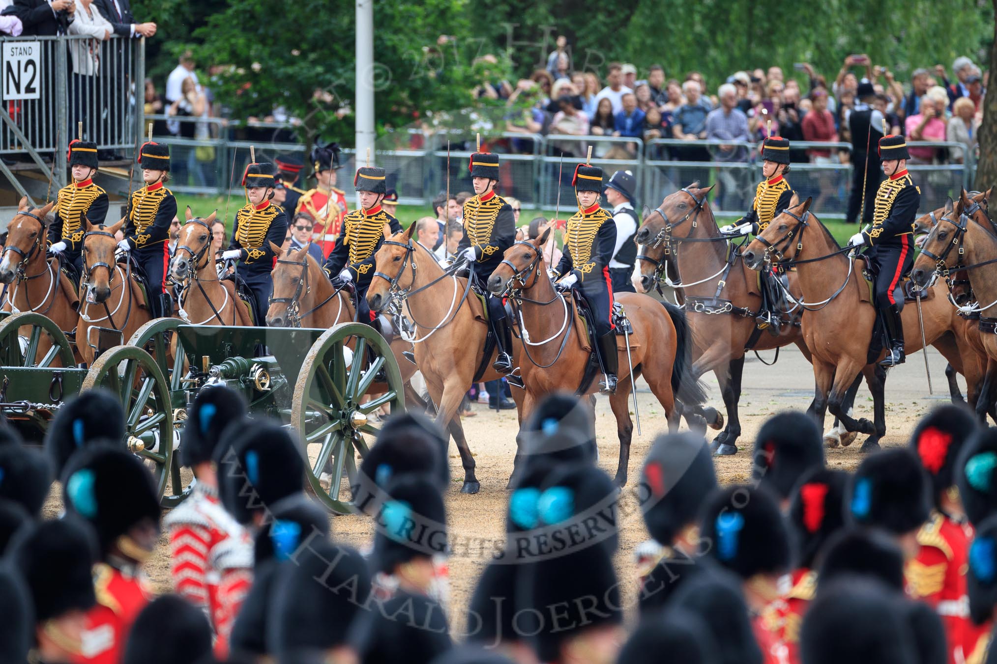 during The Colonel's Review {iptcyear4} (final rehearsal for Trooping the Colour, The Queen's Birthday Parade)  at Horse Guards Parade, Westminster, London, 2 June 2018, 12:01.