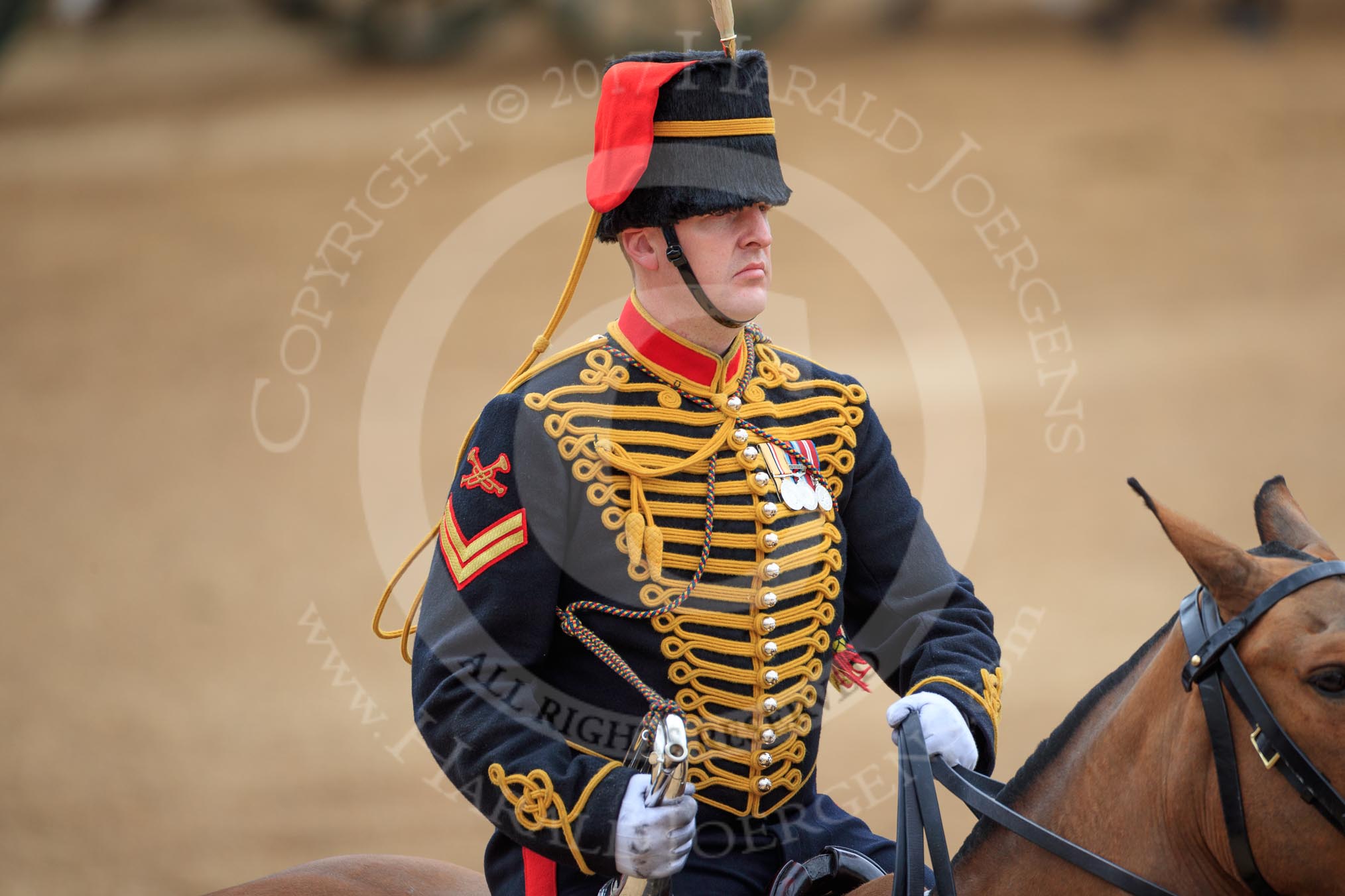 during The Colonel's Review {iptcyear4} (final rehearsal for Trooping the Colour, The Queen's Birthday Parade)  at Horse Guards Parade, Westminster, London, 2 June 2018, 12:01.