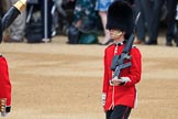 Colour Sentry Guardsman Sean Cunningham (21) during The Colonel's Review 2018 (final rehearsal for Trooping the Colour, The Queen's Birthday Parade)  at Horse Guards Parade, Westminster, London, 2 June 2018, 10:32.