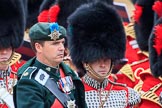 during The Colonel's Review {iptcyear4} (final rehearsal for Trooping the Colour, The Queen's Birthday Parade)  at Horse Guards Parade, Westminster, London, 2 June 2018, 11:17.
