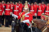 during The Colonel's Review {iptcyear4} (final rehearsal for Trooping the Colour, The Queen's Birthday Parade)  at Horse Guards Parade, Westminster, London, 2 June 2018, 11:55.