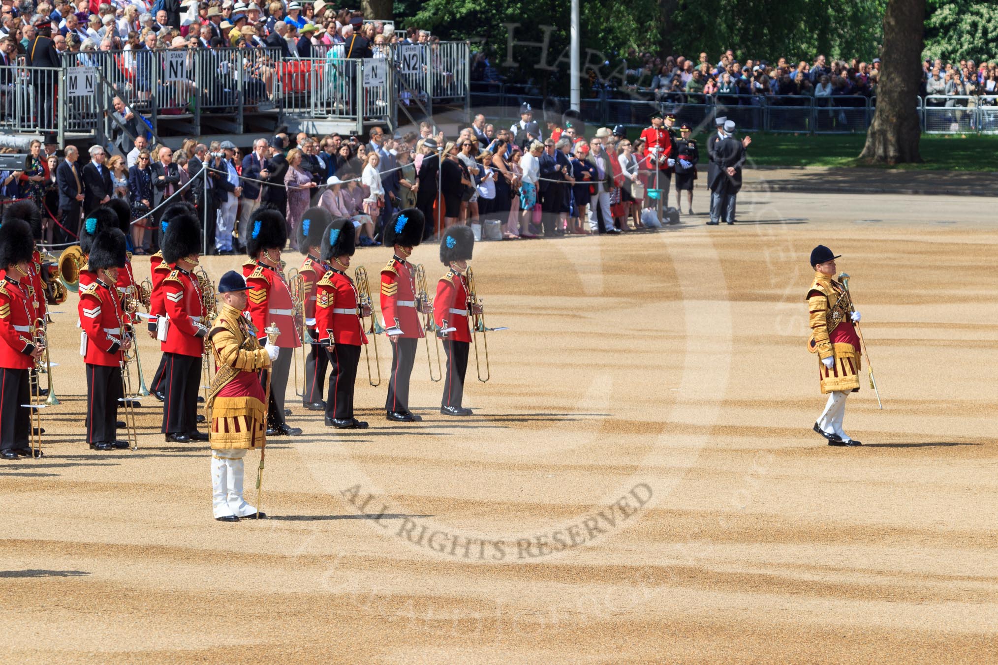 during Trooping the Colour {iptcyear4}, The Queen's Birthday Parade at Horse Guards Parade, Westminster, London, 9 June 2018, 10:30.