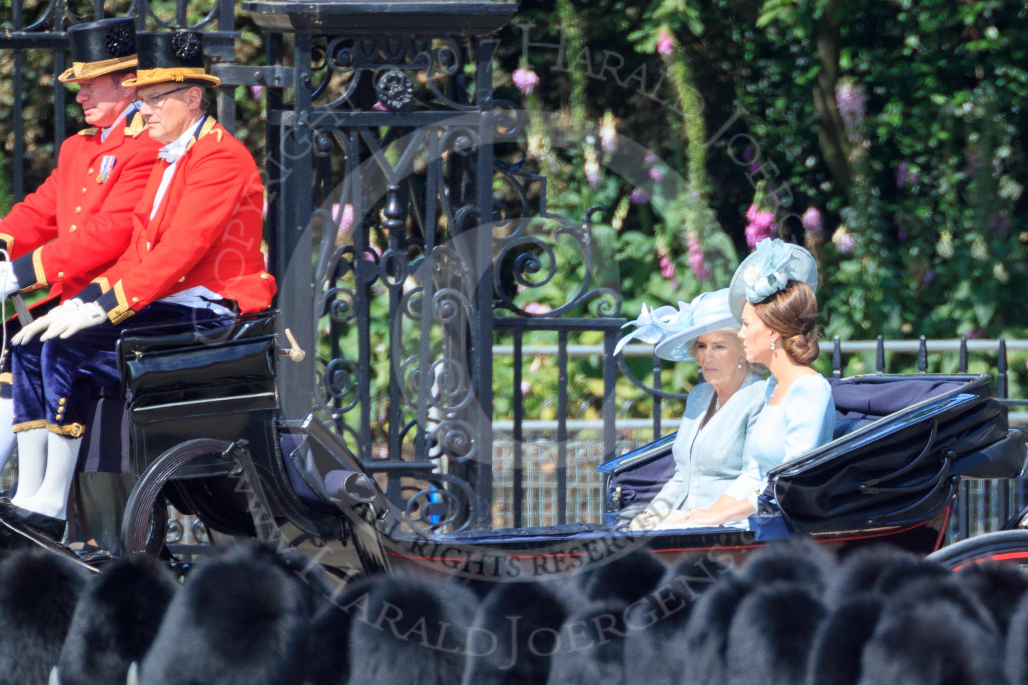 during Trooping the Colour {iptcyear4}, The Queen's Birthday Parade at Horse Guards Parade, Westminster, London, 9 June 2018, 10:49.