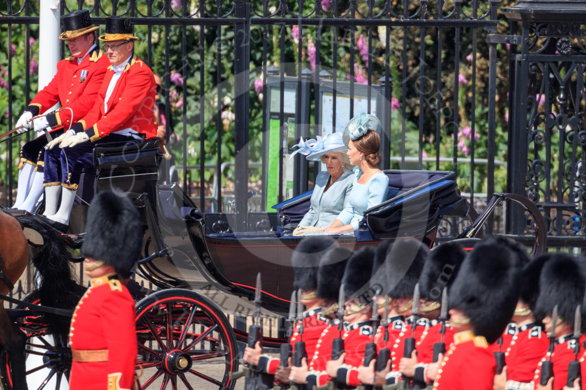during Trooping the Colour {iptcyear4}, The Queen's Birthday Parade at Horse Guards Parade, Westminster, London, 9 June 2018, 10:49.