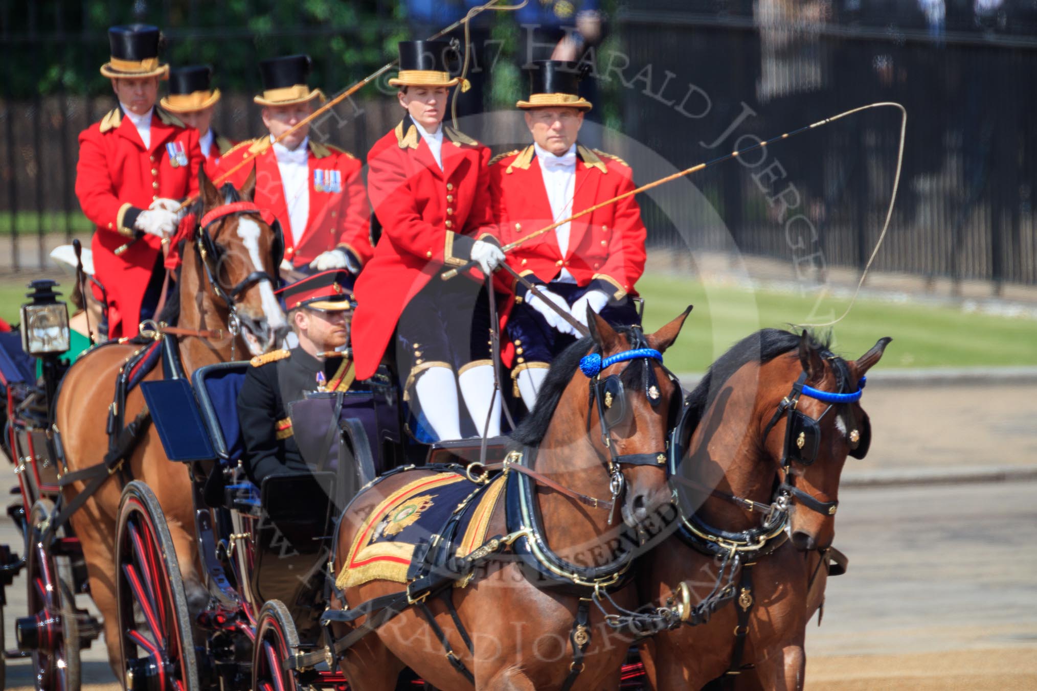 during Trooping the Colour {iptcyear4}, The Queen's Birthday Parade at Horse Guards Parade, Westminster, London, 9 June 2018, 10:49.