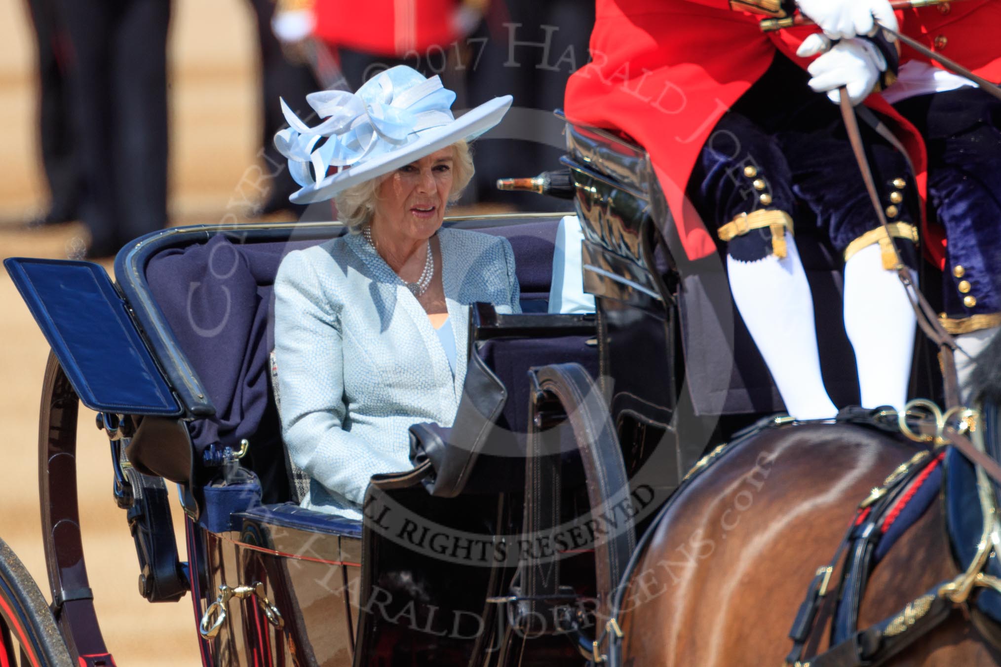 during Trooping the Colour {iptcyear4}, The Queen's Birthday Parade at Horse Guards Parade, Westminster, London, 9 June 2018, 10:49.
