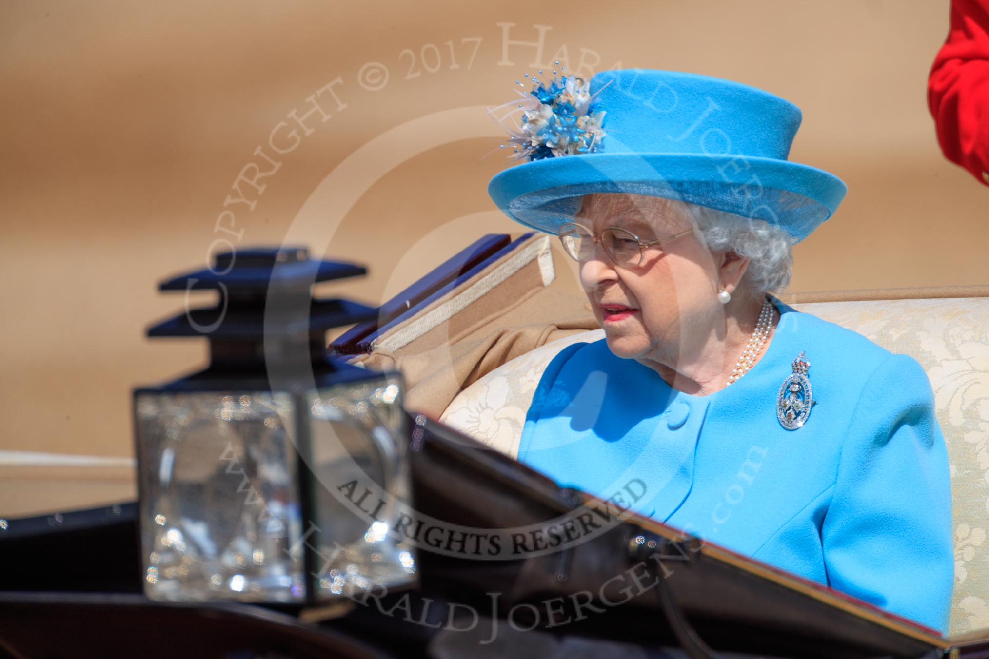 during Trooping the Colour {iptcyear4}, The Queen's Birthday Parade at Horse Guards Parade, Westminster, London, 9 June 2018, 11:00.