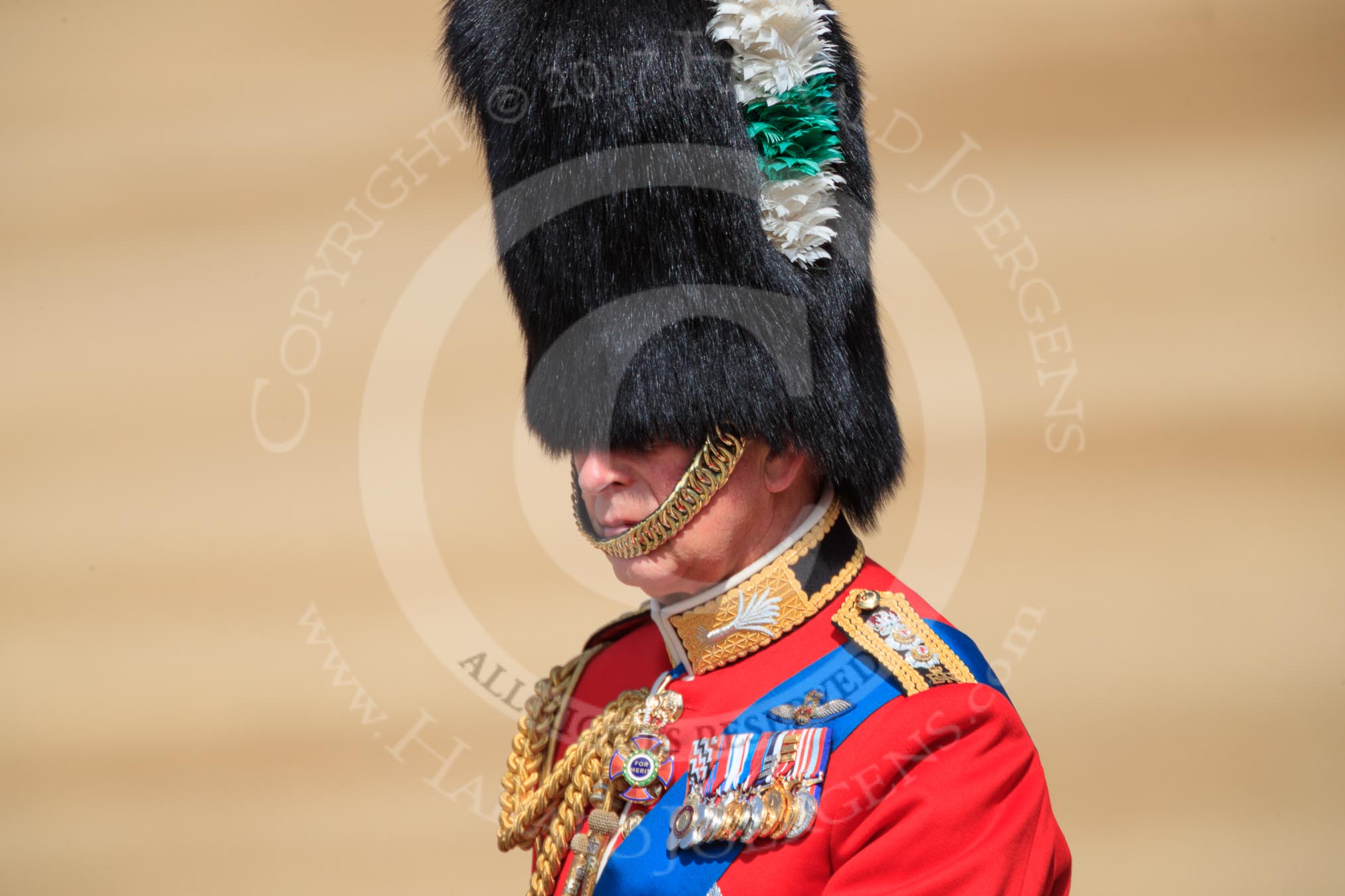 during Trooping the Colour {iptcyear4}, The Queen's Birthday Parade at Horse Guards Parade, Westminster, London, 9 June 2018, 11:00.