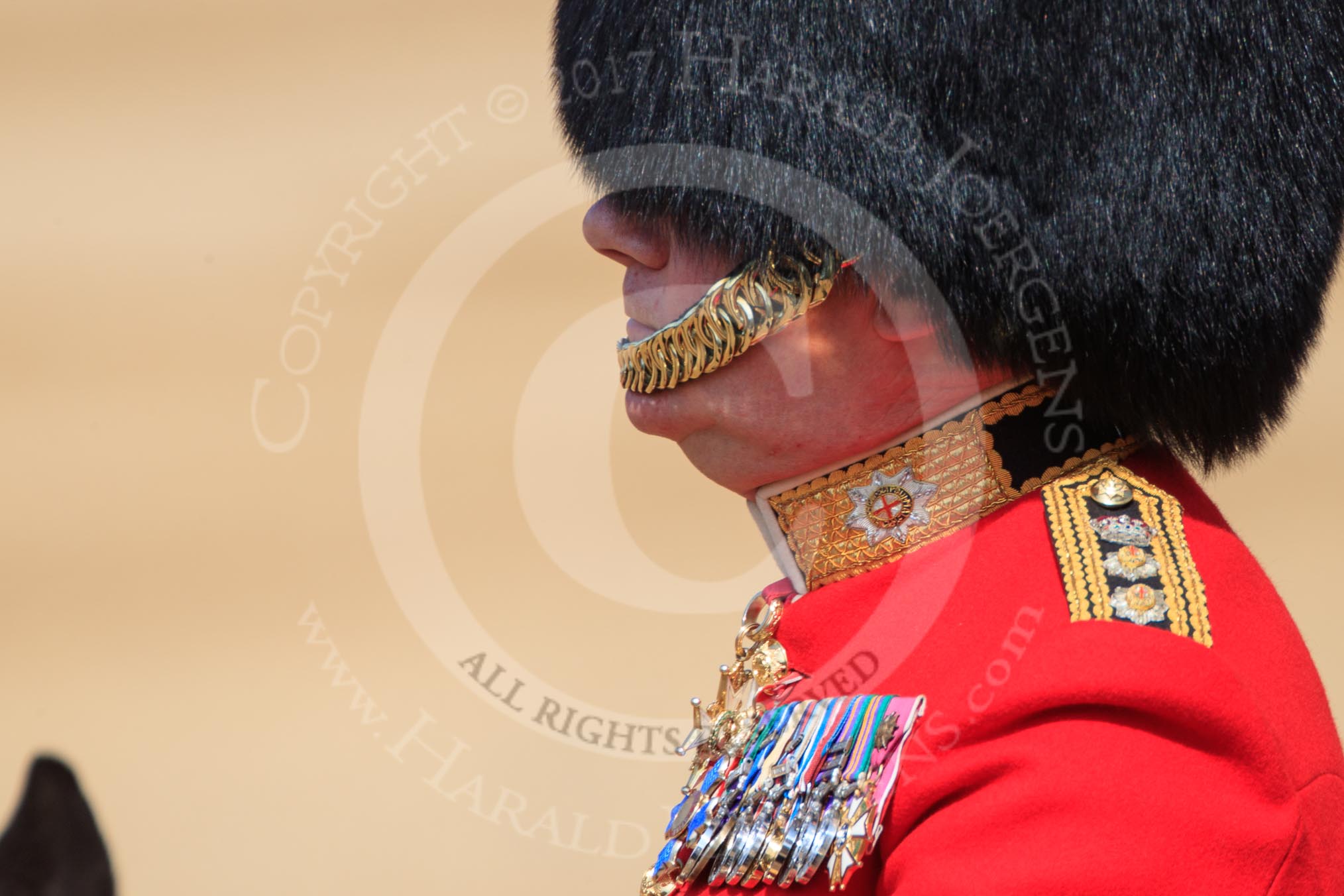 during Trooping the Colour {iptcyear4}, The Queen's Birthday Parade at Horse Guards Parade, Westminster, London, 9 June 2018, 11:00.