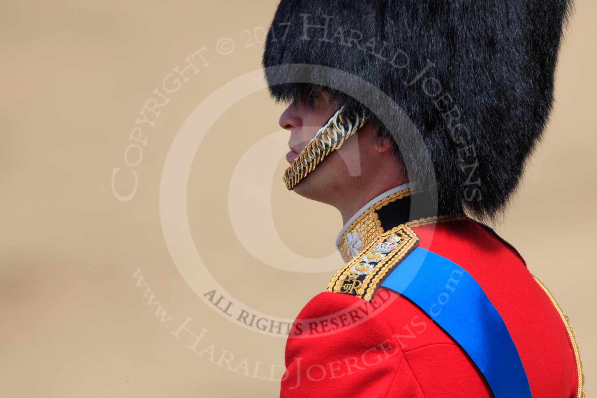 during Trooping the Colour {iptcyear4}, The Queen's Birthday Parade at Horse Guards Parade, Westminster, London, 9 June 2018, 11:17.