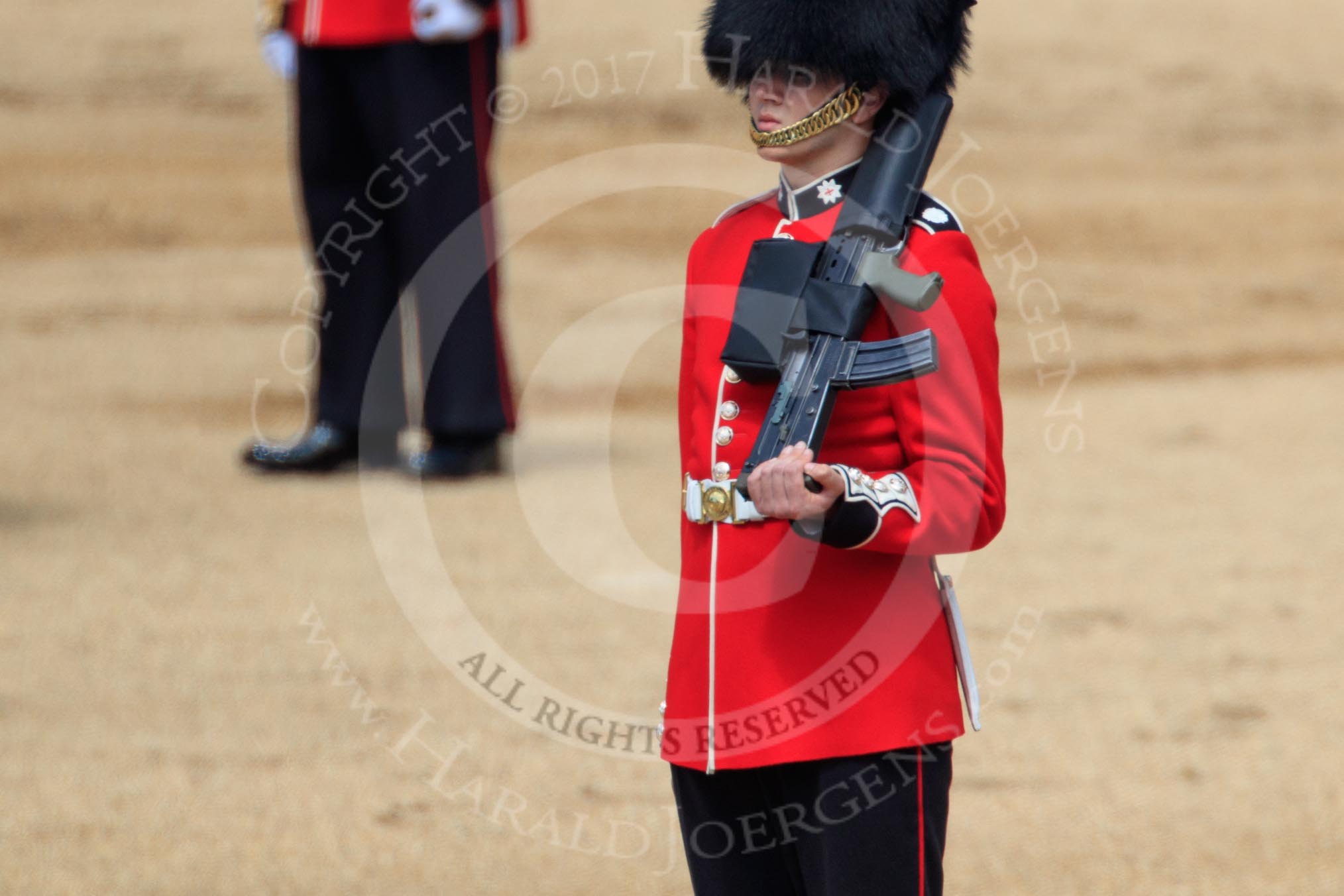 during Trooping the Colour {iptcyear4}, The Queen's Birthday Parade at Horse Guards Parade, Westminster, London, 9 June 2018, 11:19.
