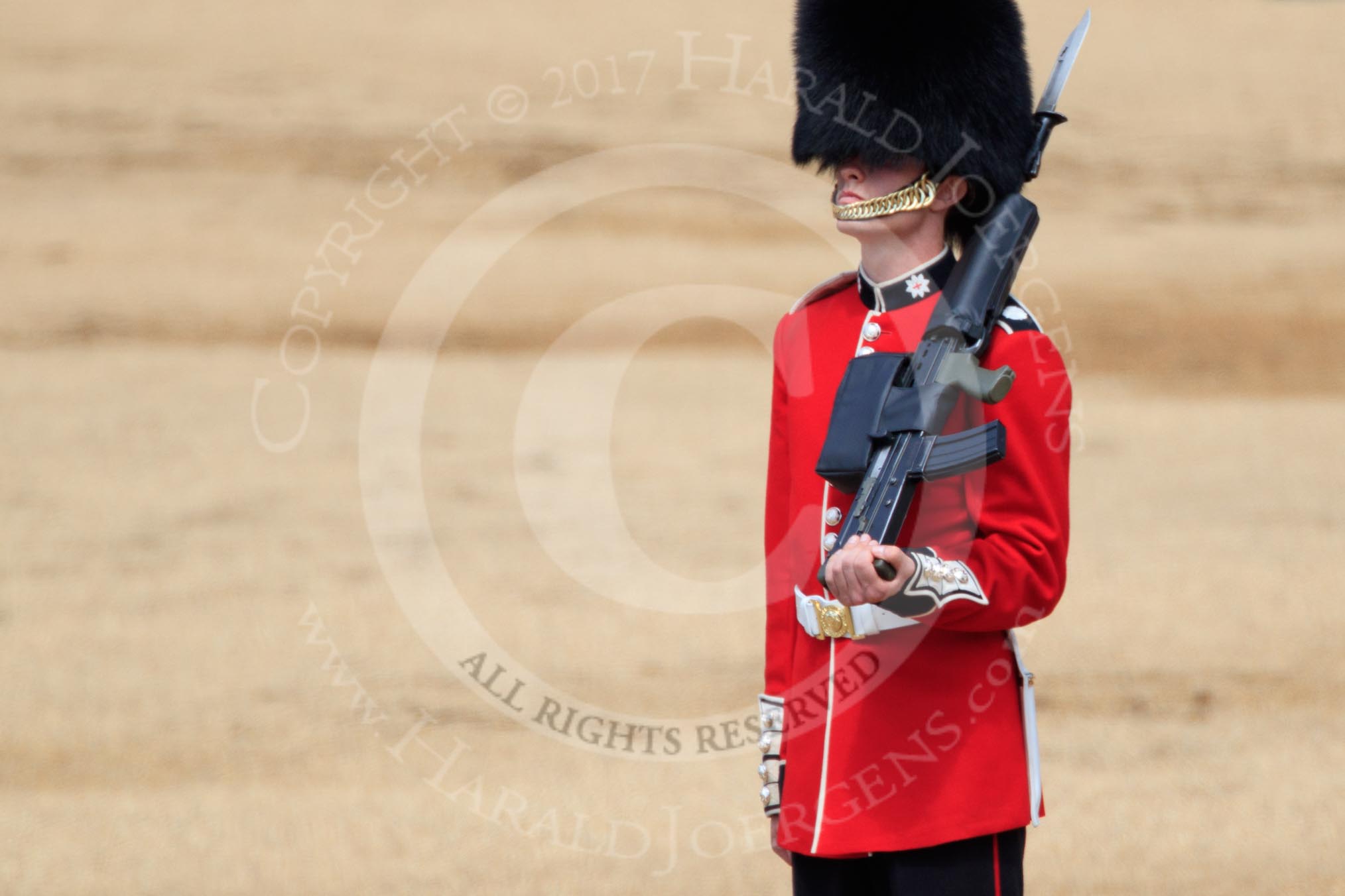 during Trooping the Colour {iptcyear4}, The Queen's Birthday Parade at Horse Guards Parade, Westminster, London, 9 June 2018, 11:19.