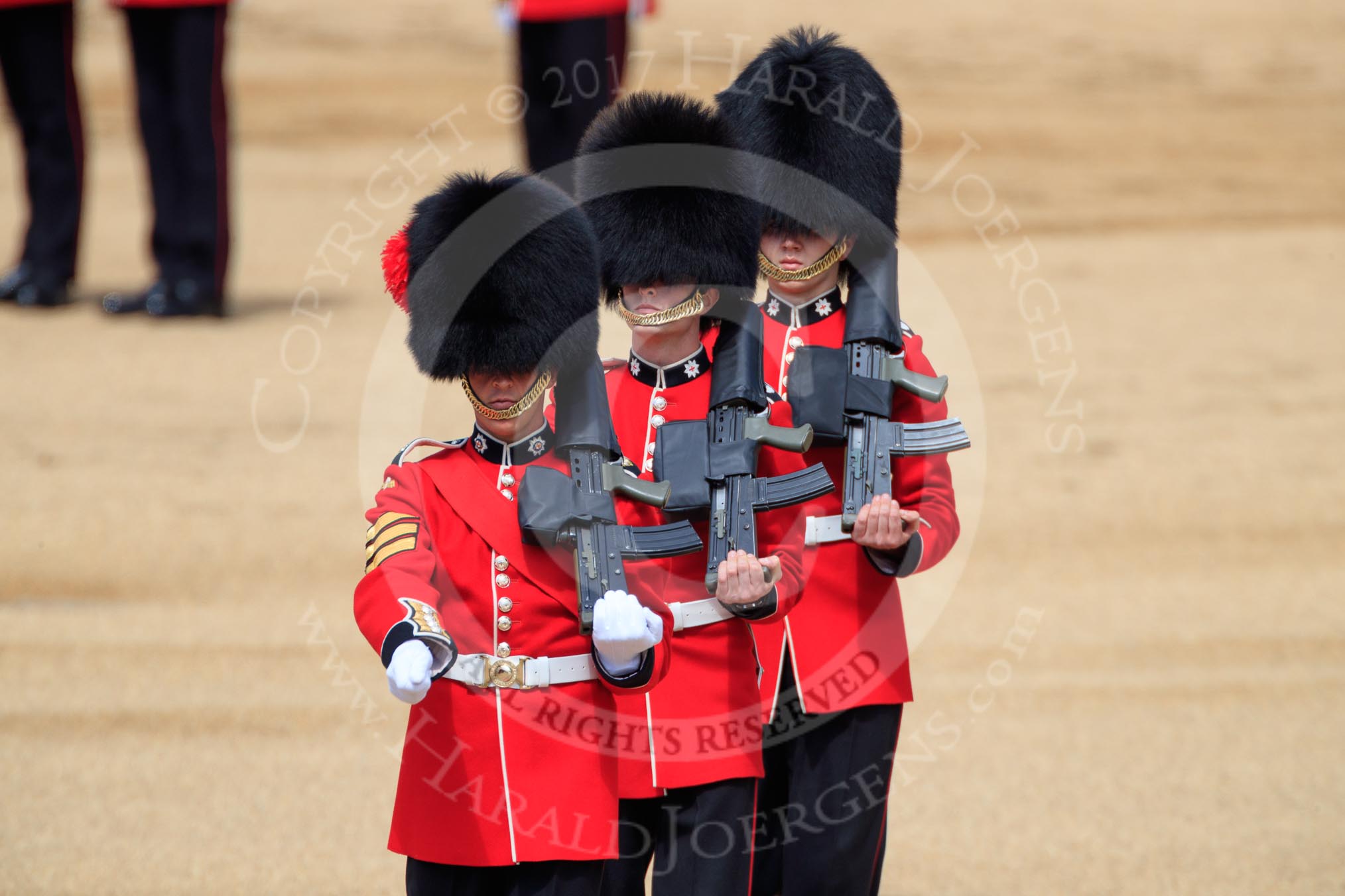 during Trooping the Colour {iptcyear4}, The Queen's Birthday Parade at Horse Guards Parade, Westminster, London, 9 June 2018, 11:22.