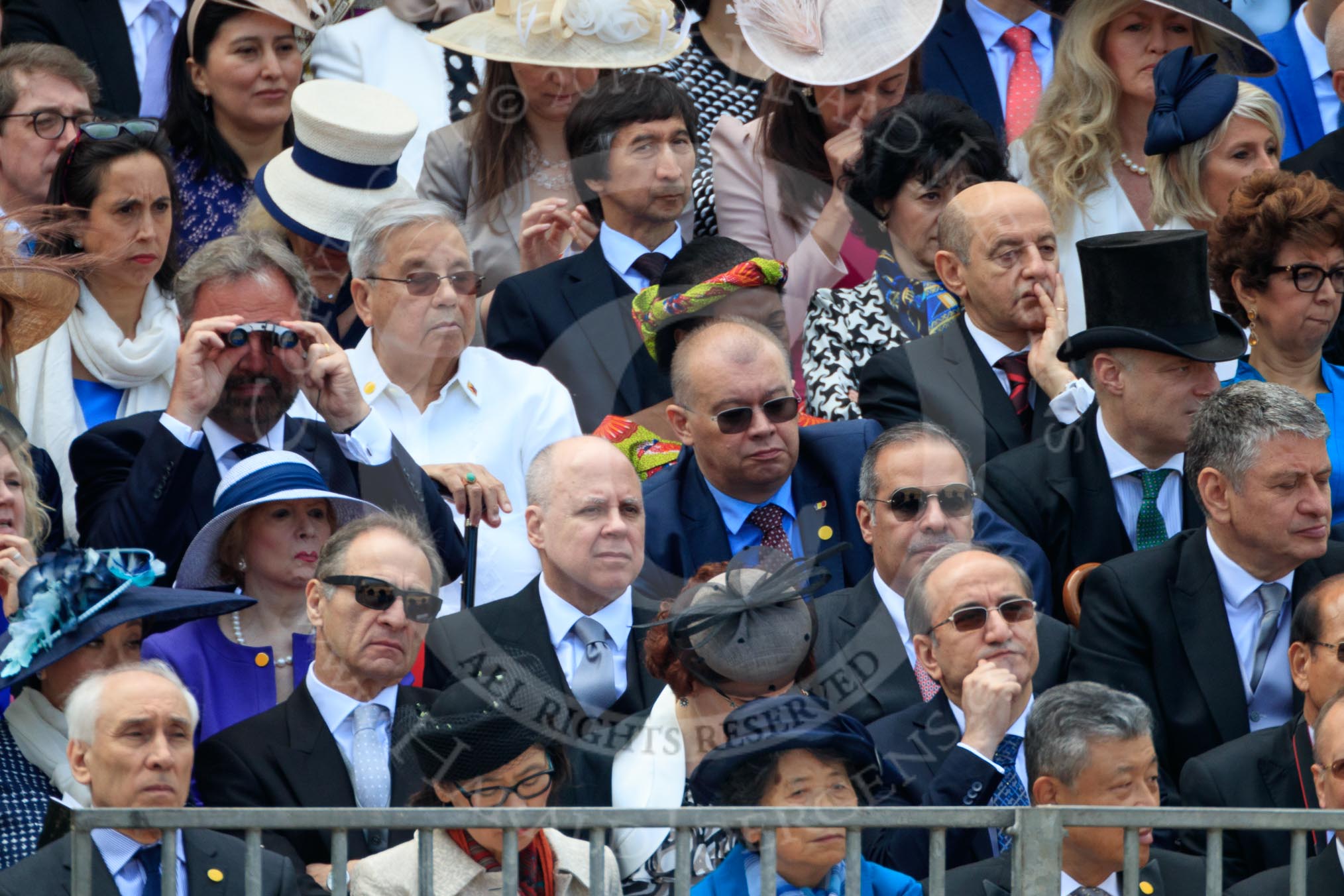 during Trooping the Colour {iptcyear4}, The Queen's Birthday Parade at Horse Guards Parade, Westminster, London, 9 June 2018, 11:24.