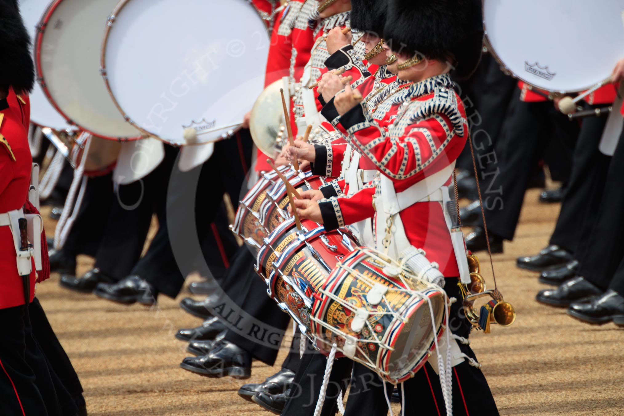 during Trooping the Colour {iptcyear4}, The Queen's Birthday Parade at Horse Guards Parade, Westminster, London, 9 June 2018, 11:26.
