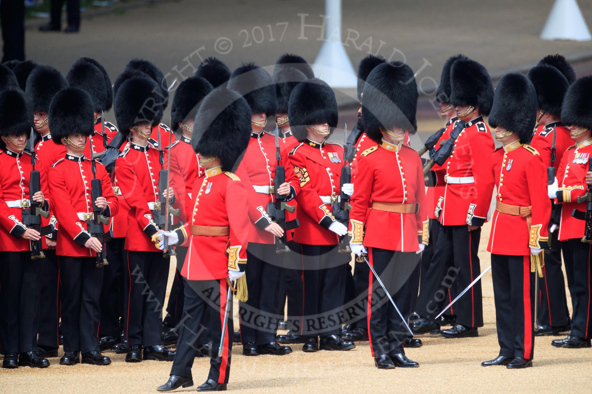 during Trooping the Colour {iptcyear4}, The Queen's Birthday Parade at Horse Guards Parade, Westminster, London, 9 June 2018, 11:26.