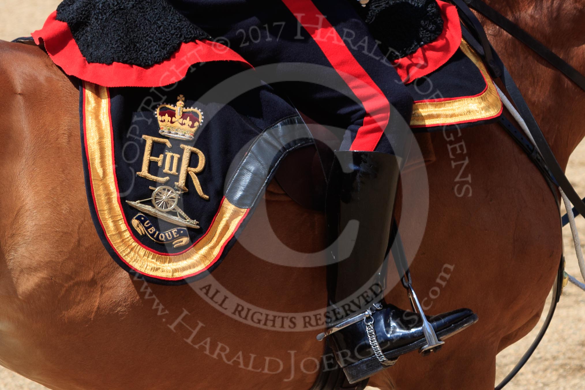 during Trooping the Colour {iptcyear4}, The Queen's Birthday Parade at Horse Guards Parade, Westminster, London, 9 June 2018, 12:01.
