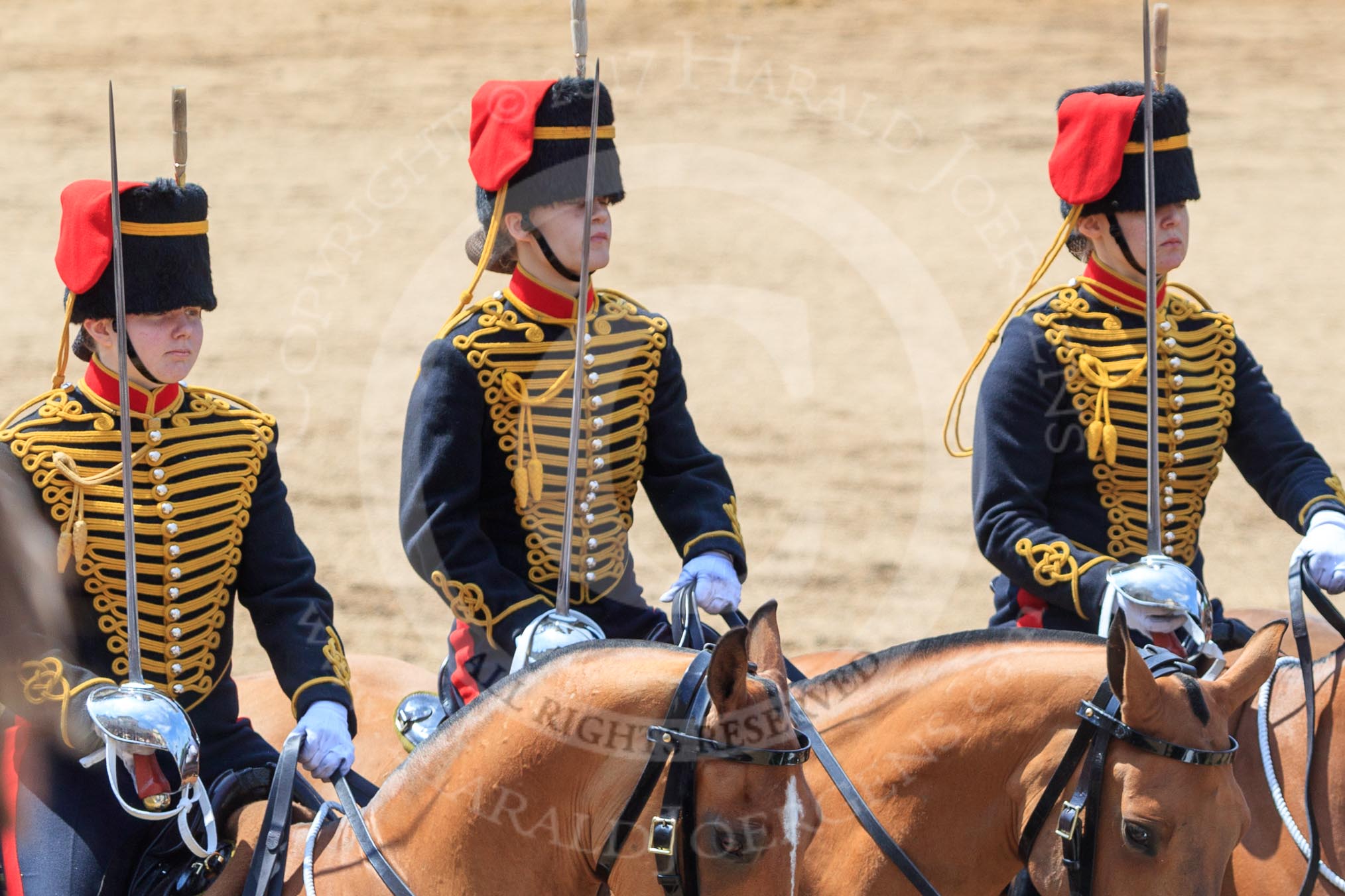 during Trooping the Colour {iptcyear4}, The Queen's Birthday Parade at Horse Guards Parade, Westminster, London, 9 June 2018, 12:02.