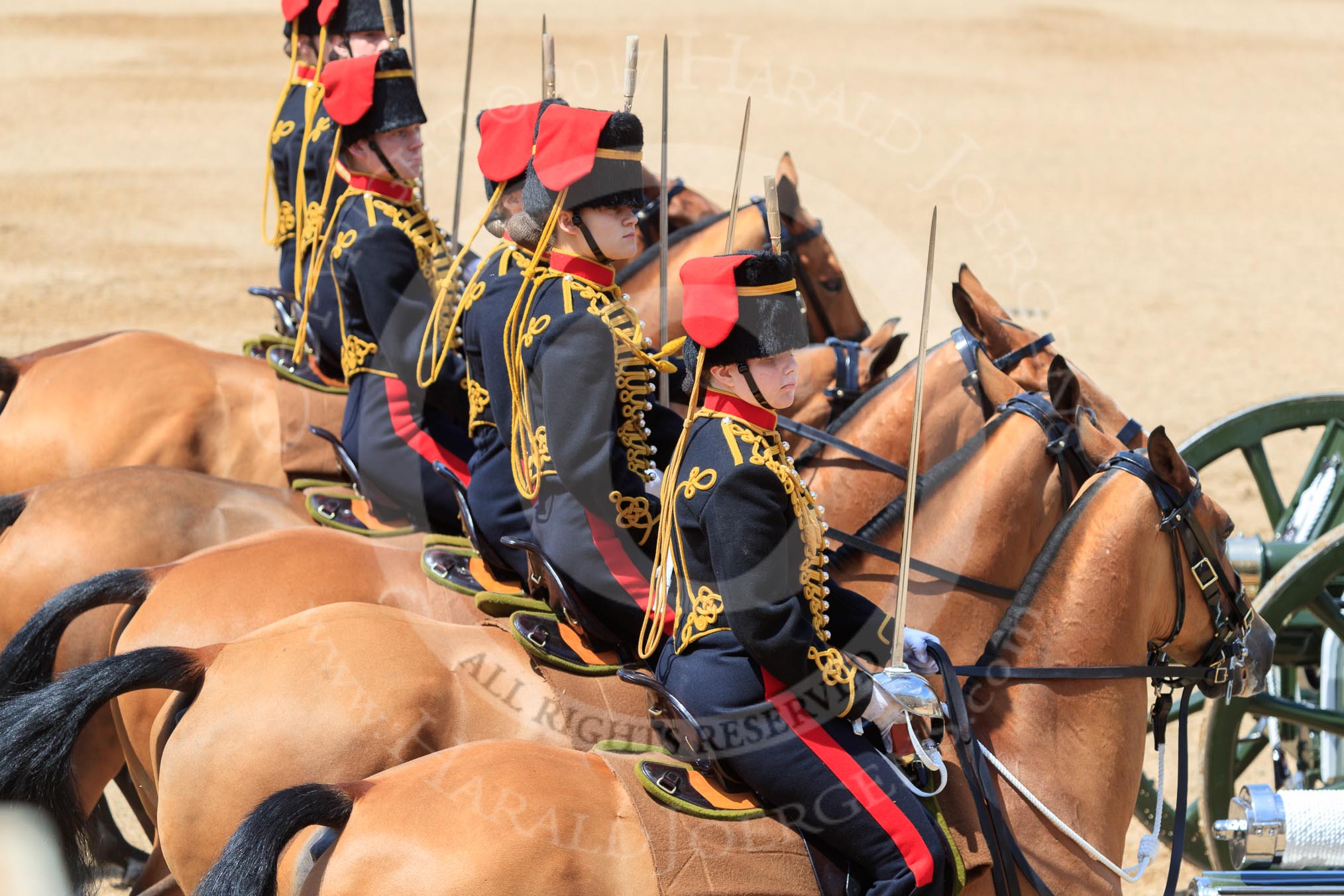 during Trooping the Colour {iptcyear4}, The Queen's Birthday Parade at Horse Guards Parade, Westminster, London, 9 June 2018, 12:02.
