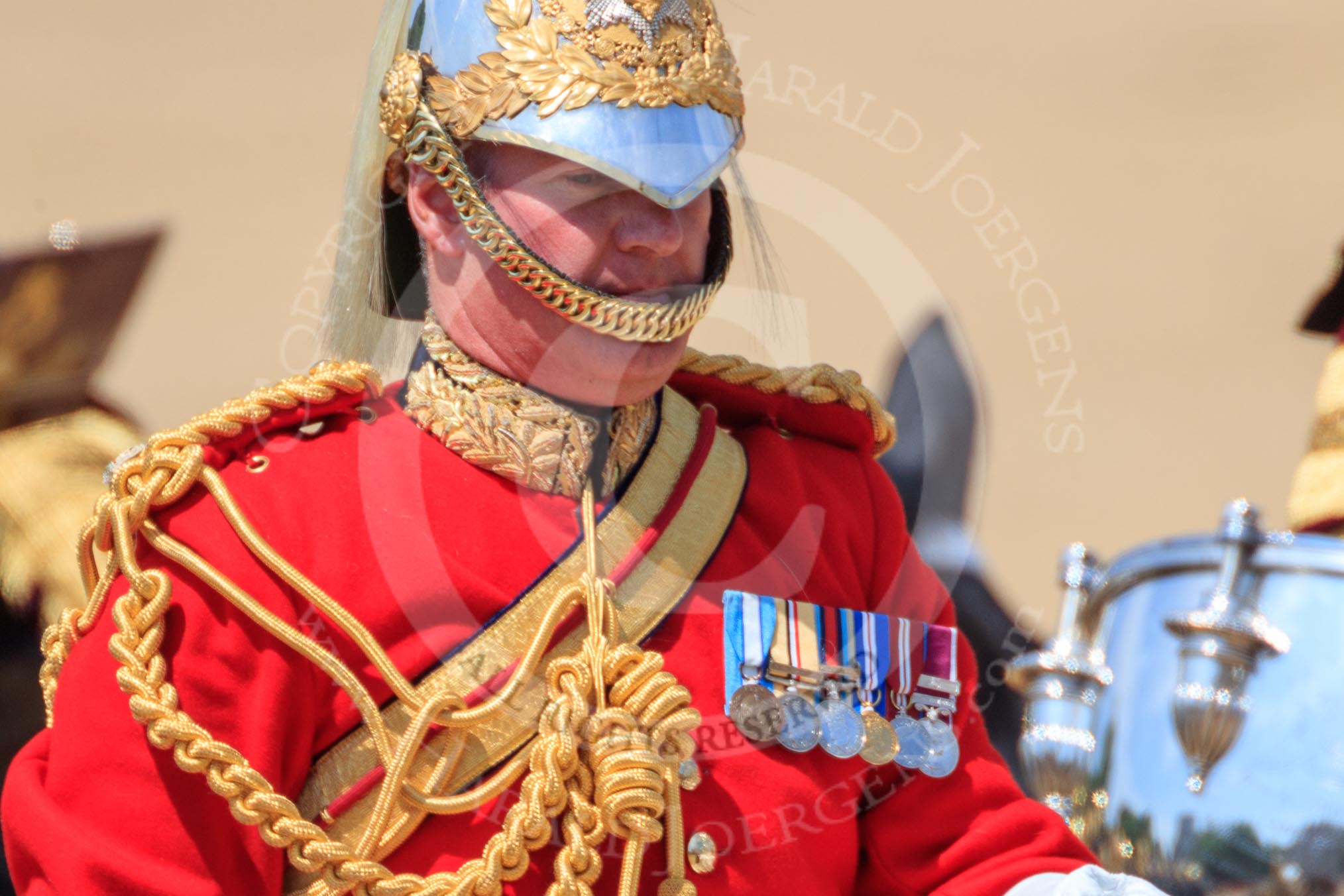 during Trooping the Colour {iptcyear4}, The Queen's Birthday Parade at Horse Guards Parade, Westminster, London, 9 June 2018, 12:04.