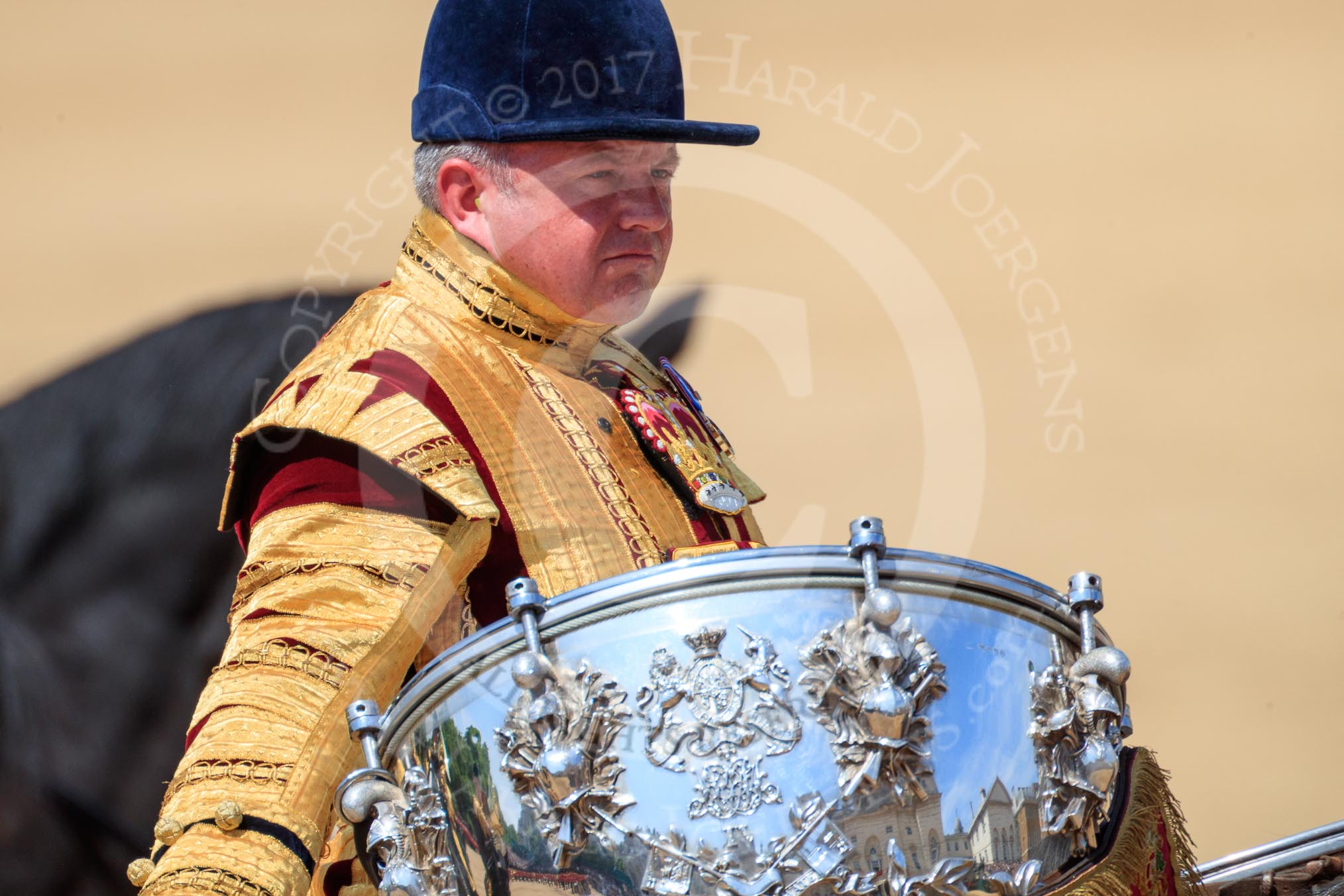 during Trooping the Colour {iptcyear4}, The Queen's Birthday Parade at Horse Guards Parade, Westminster, London, 9 June 2018, 12:04.