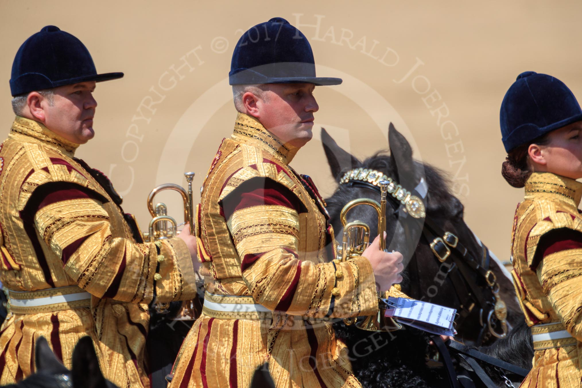during Trooping the Colour {iptcyear4}, The Queen's Birthday Parade at Horse Guards Parade, Westminster, London, 9 June 2018, 12:05.