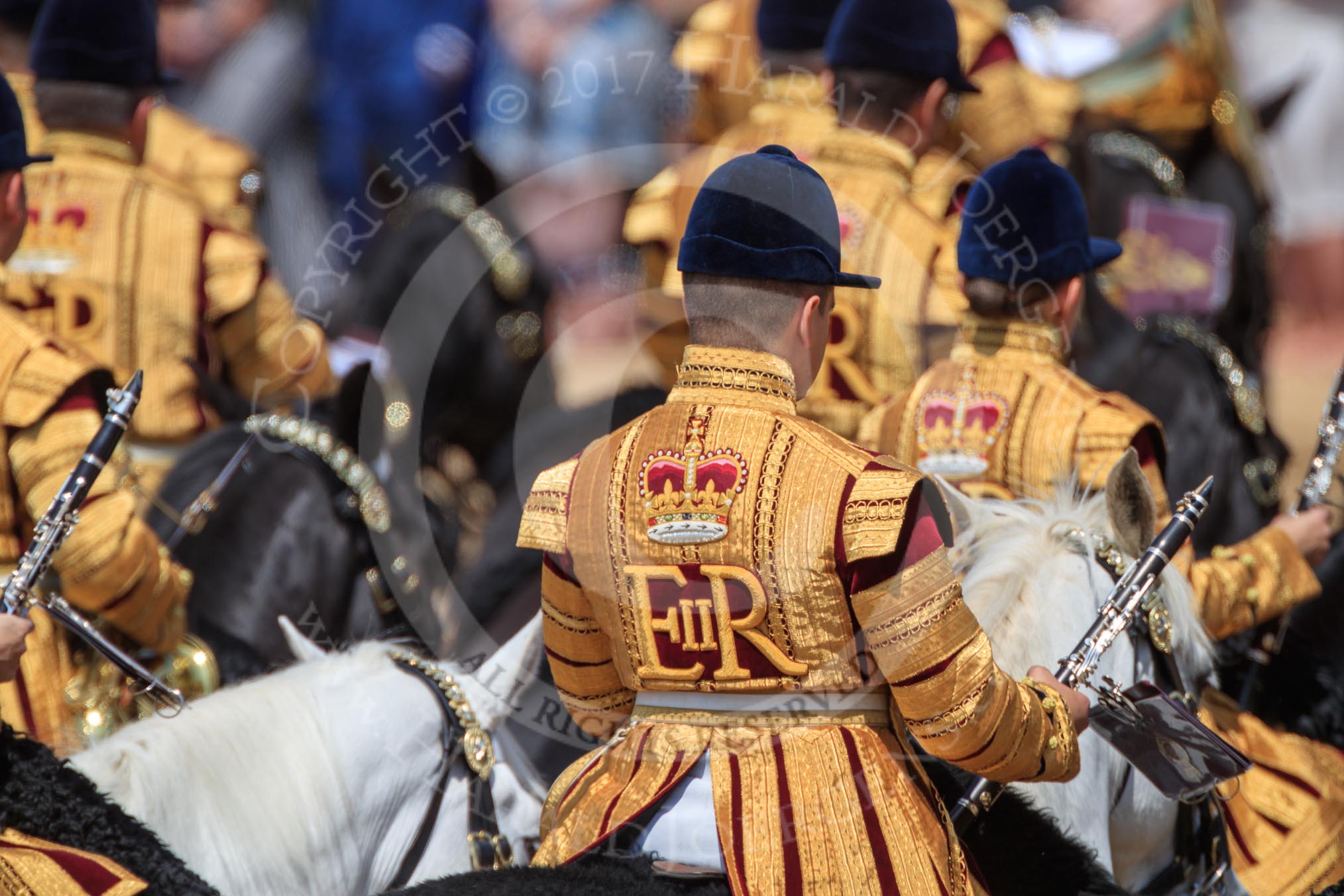during Trooping the Colour {iptcyear4}, The Queen's Birthday Parade at Horse Guards Parade, Westminster, London, 9 June 2018, 12:05.