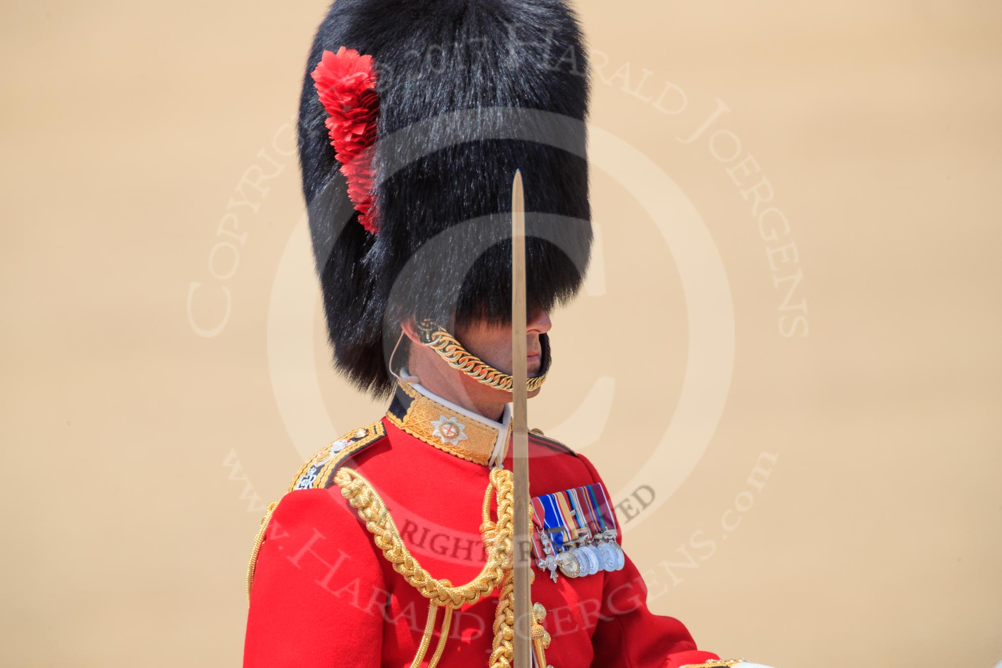 during Trooping the Colour {iptcyear4}, The Queen's Birthday Parade at Horse Guards Parade, Westminster, London, 9 June 2018, 12:12.