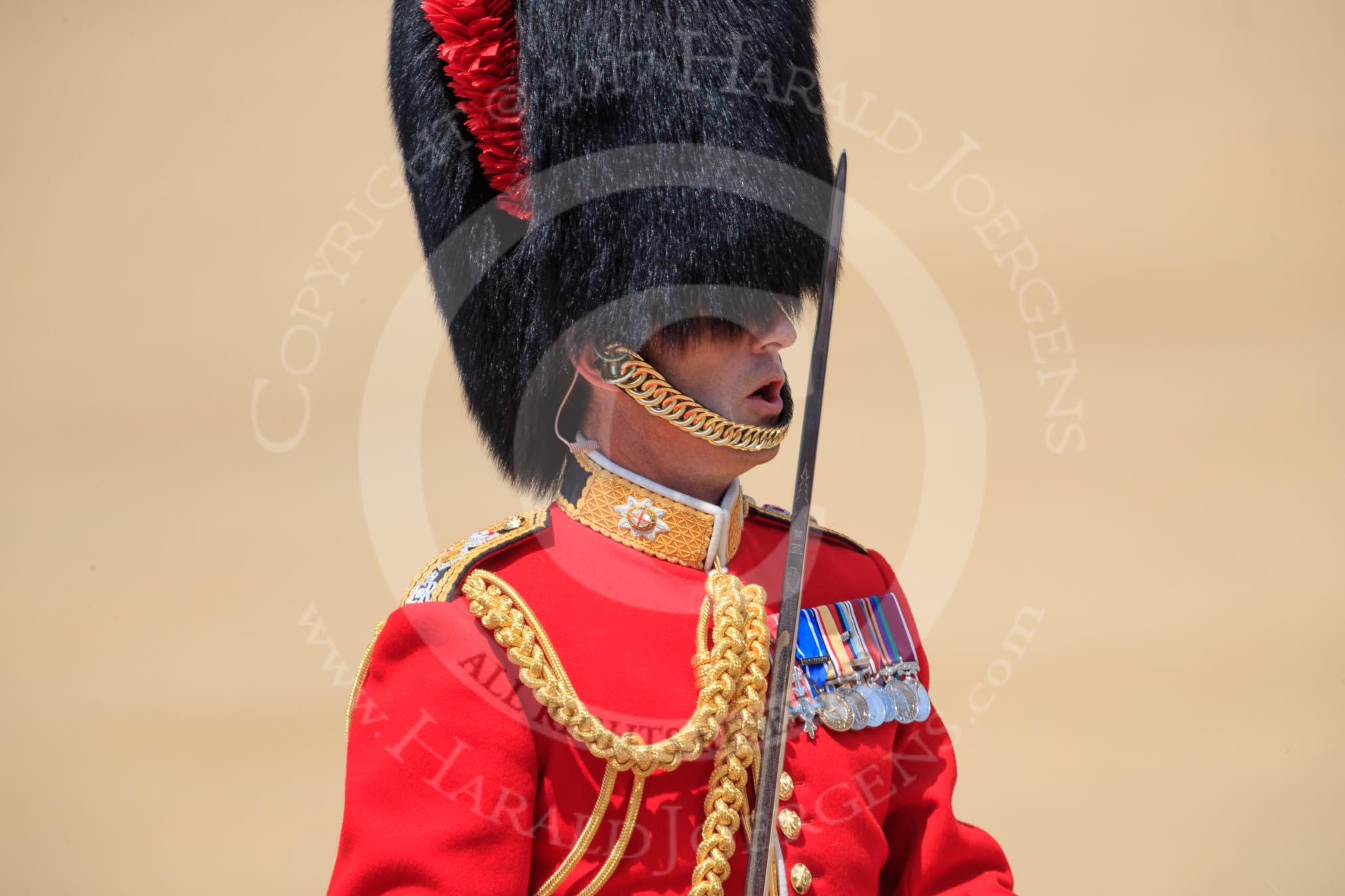 during Trooping the Colour {iptcyear4}, The Queen's Birthday Parade at Horse Guards Parade, Westminster, London, 9 June 2018, 12:12.