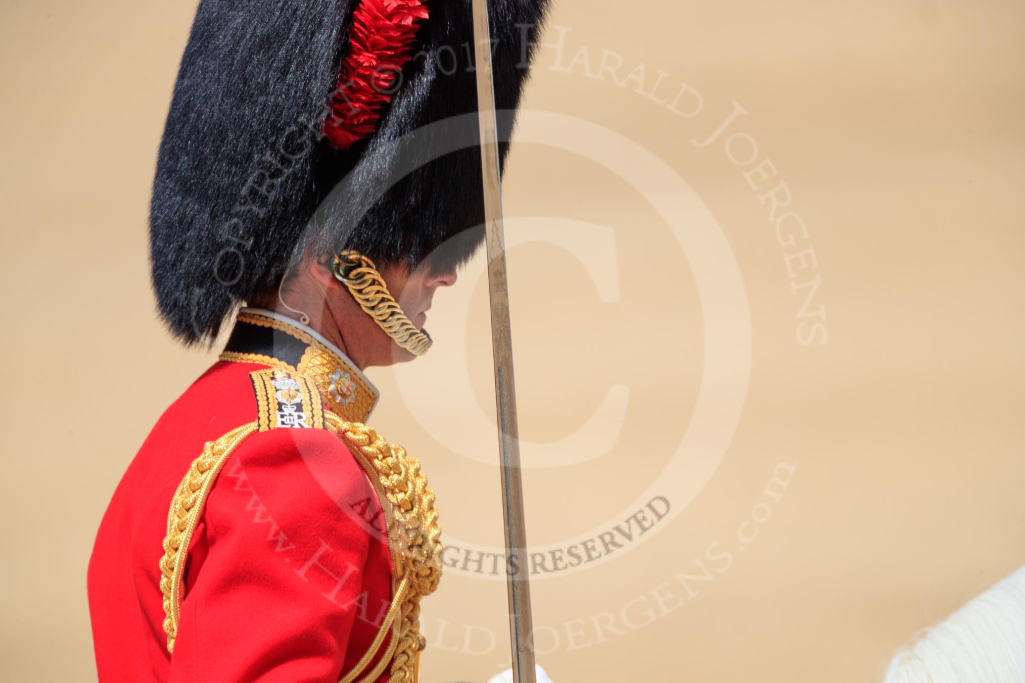 during Trooping the Colour {iptcyear4}, The Queen's Birthday Parade at Horse Guards Parade, Westminster, London, 9 June 2018, 12:12.