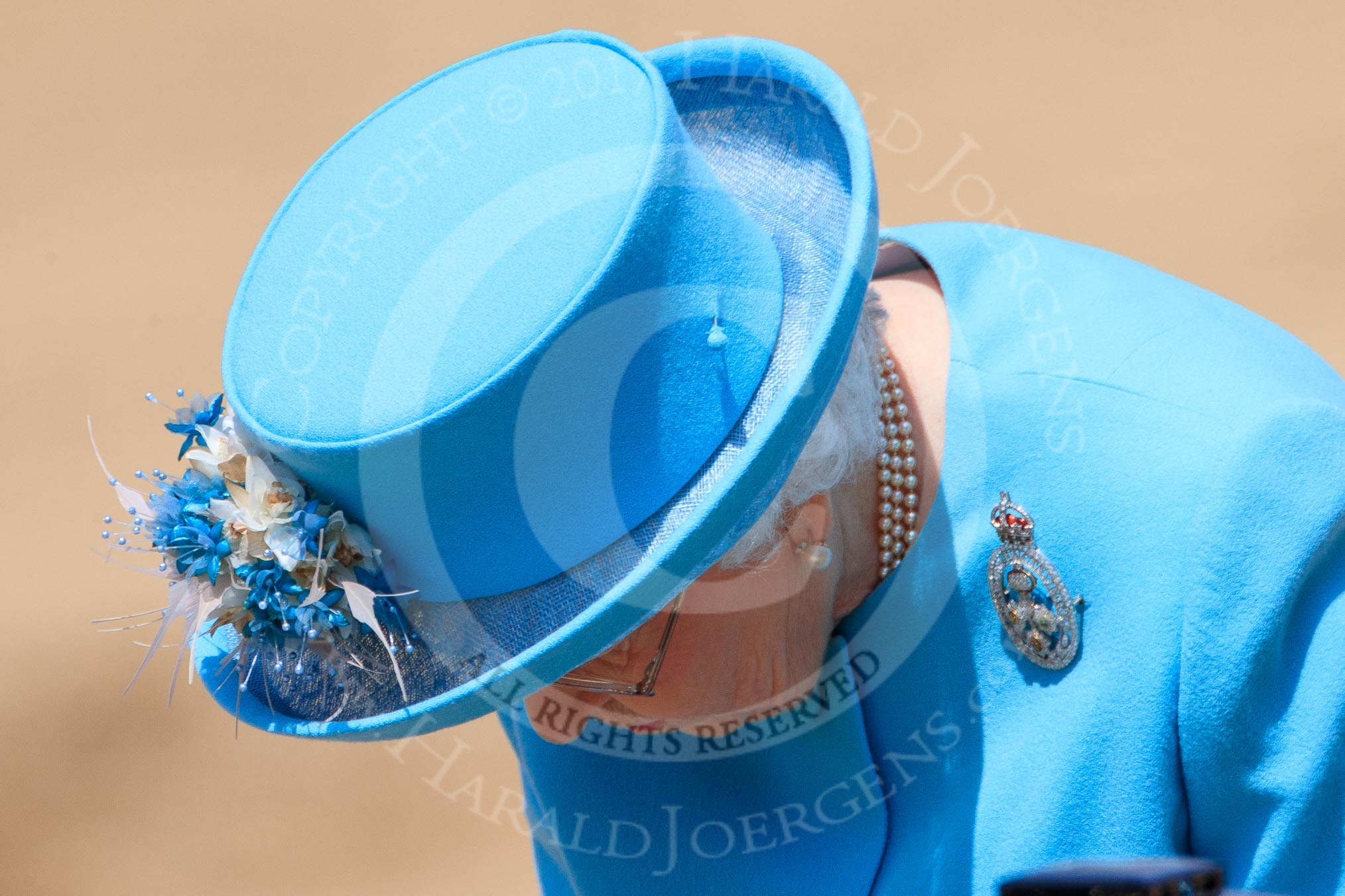 during Trooping the Colour {iptcyear4}, The Queen's Birthday Parade at Horse Guards Parade, Westminster, London, 9 June 2018, 12:14.