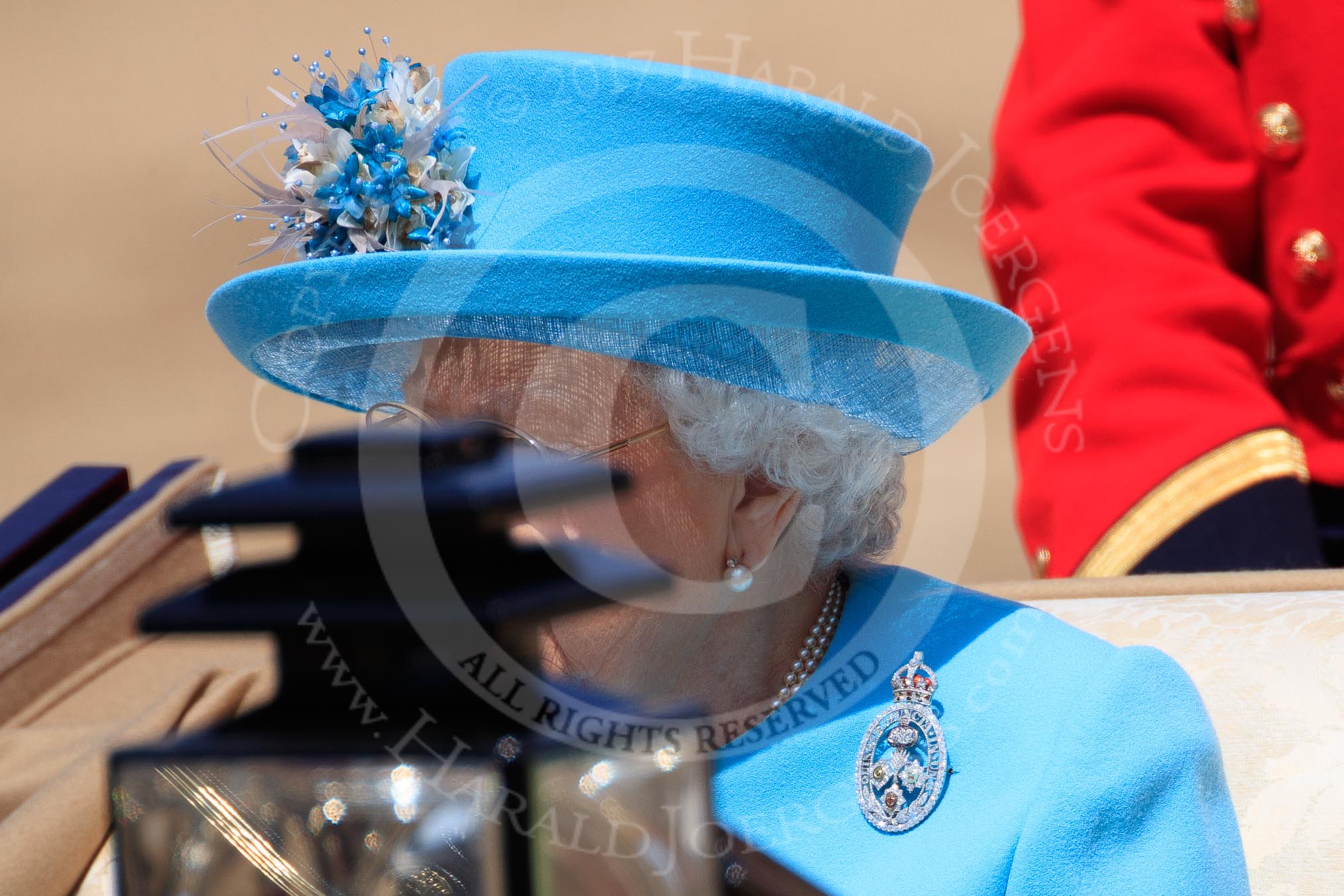 during Trooping the Colour {iptcyear4}, The Queen's Birthday Parade at Horse Guards Parade, Westminster, London, 9 June 2018, 12:14.